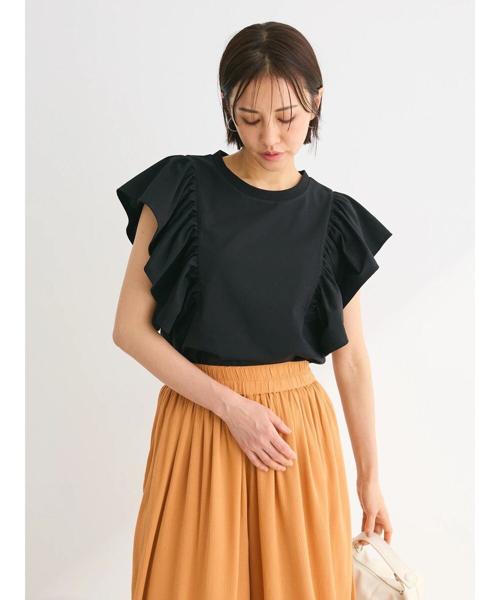 Green Parks ・ＳＵＧＡＲ　ＳＰＯＯＮ＜ＣＯＯＬ＞ラッフルスリーブＴＥＥ 