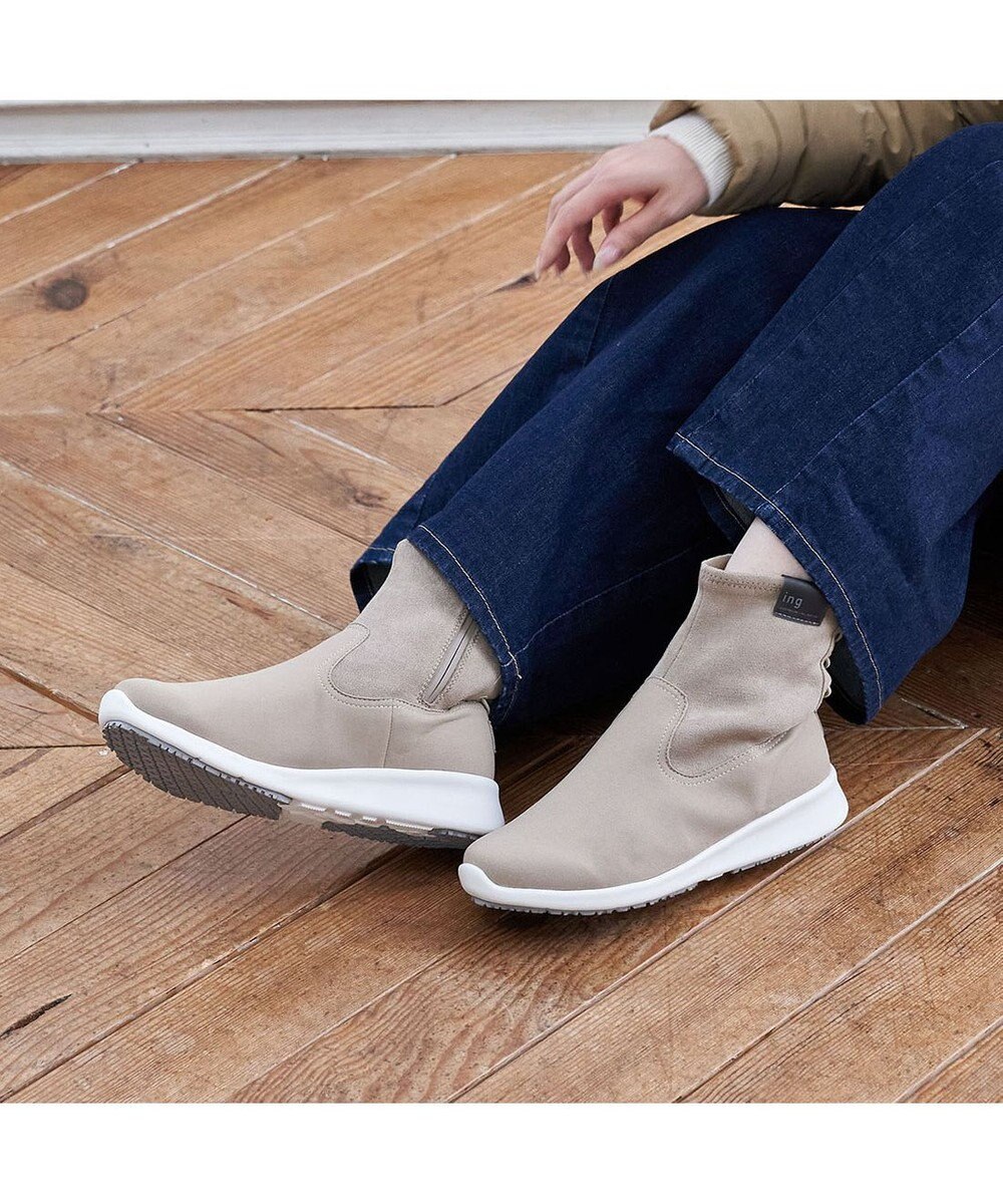 ing <ing>ストレッチスニーカーブーツ 