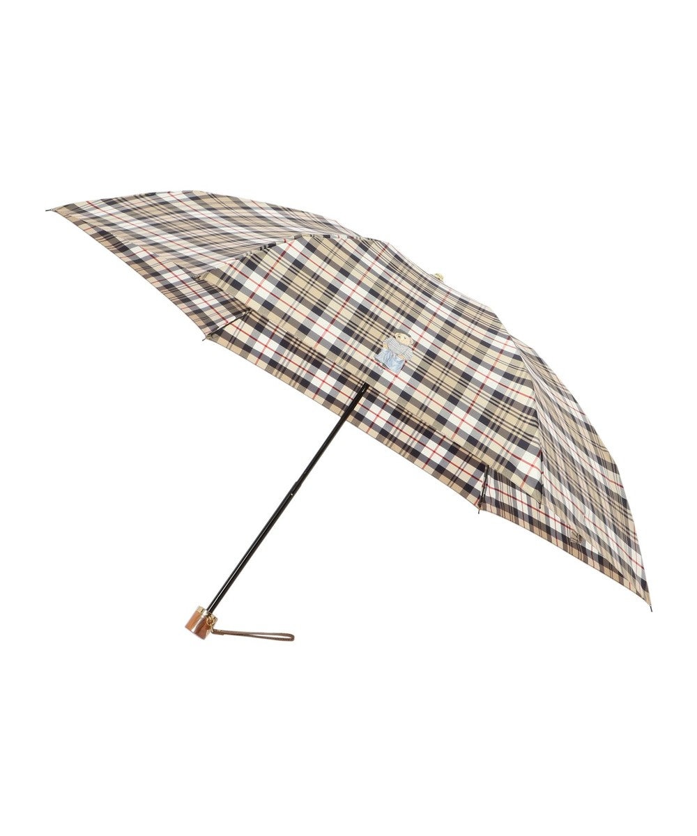 MOONBAT POLO RALPH LAURE(ポロ ラルフローレン) 折りたたみ傘 チェック ポロベア ワンポイント 
