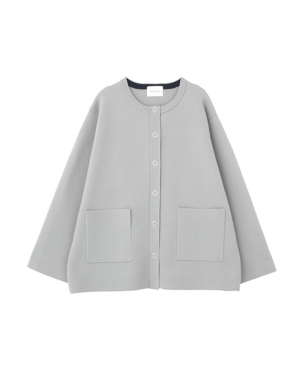 Green Parks リングドットニットコーディガン 