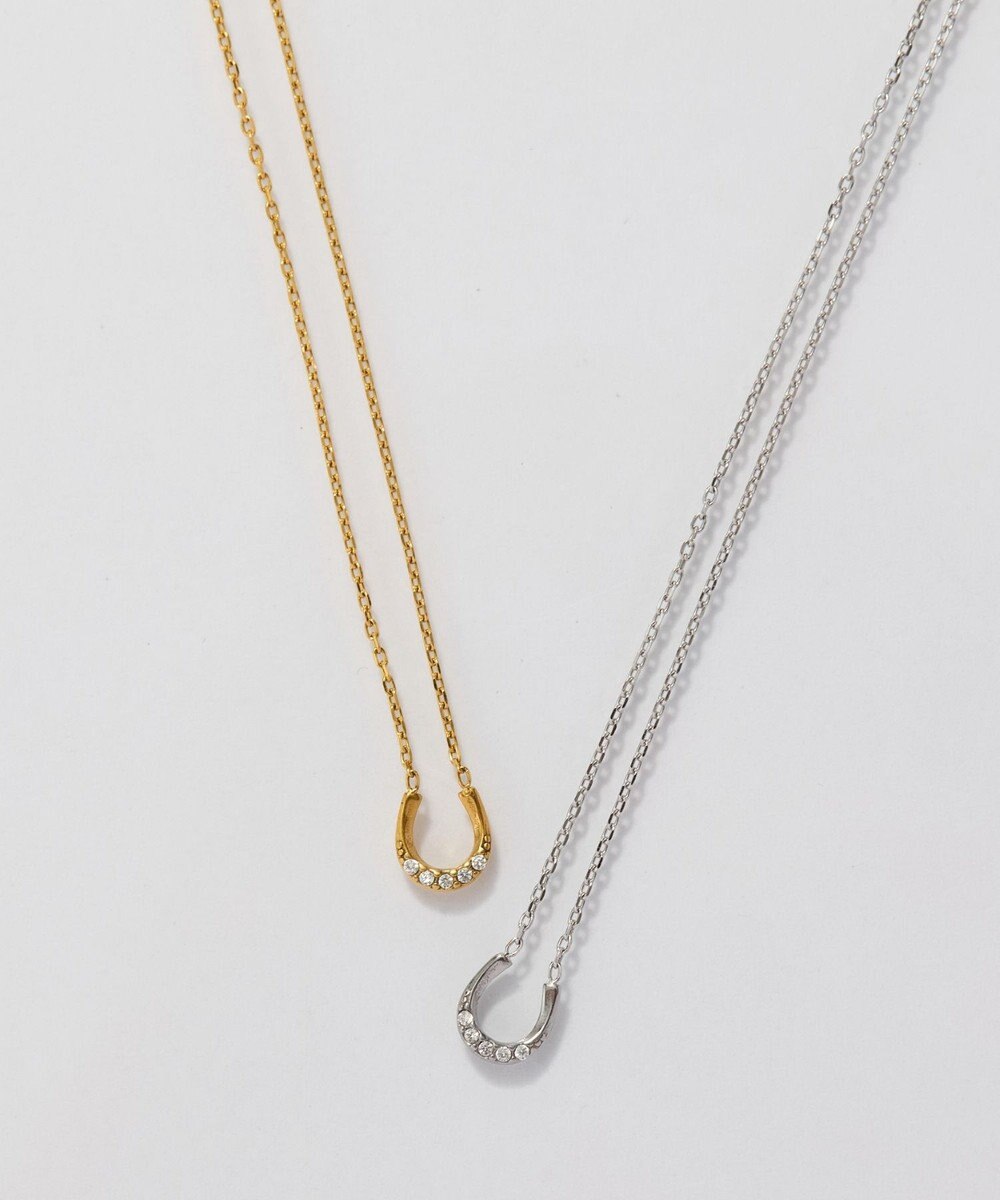 Phoebe 【金属アレルギー対応】リッチラインホースシューネックレス　シルバー/ステンレス/馬蹄/バテイ 