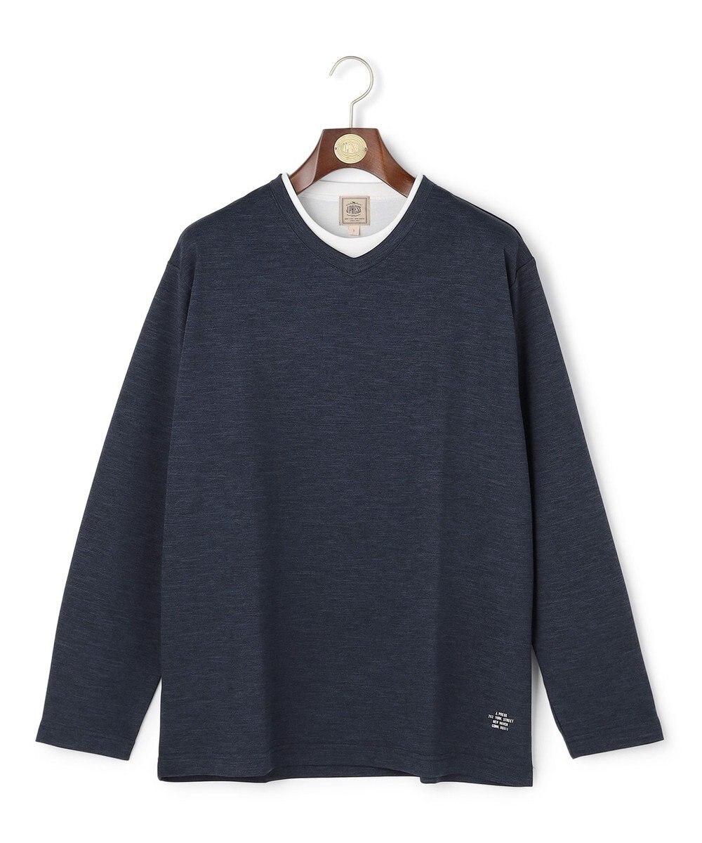 J.PRESS MEN 【WEB・一部店舗限定】フェイクレイヤード ロングスリーブTシャツ 
