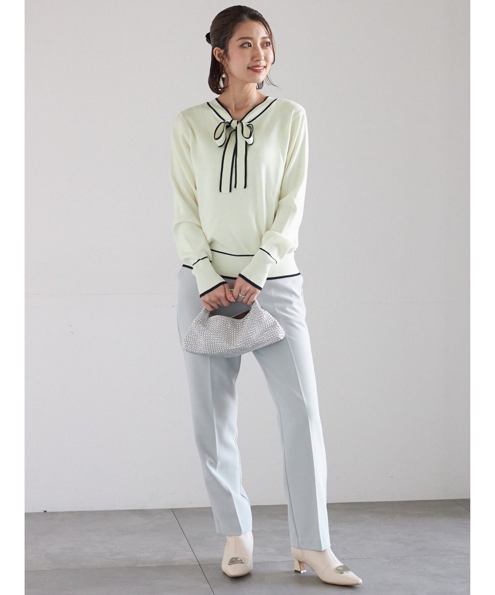 Te chichi 前後2WAYボウタイニットプルオーバー 