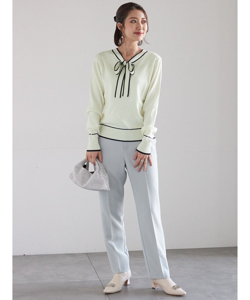 Te chichi 前後2WAYボウタイニットプルオーバー 