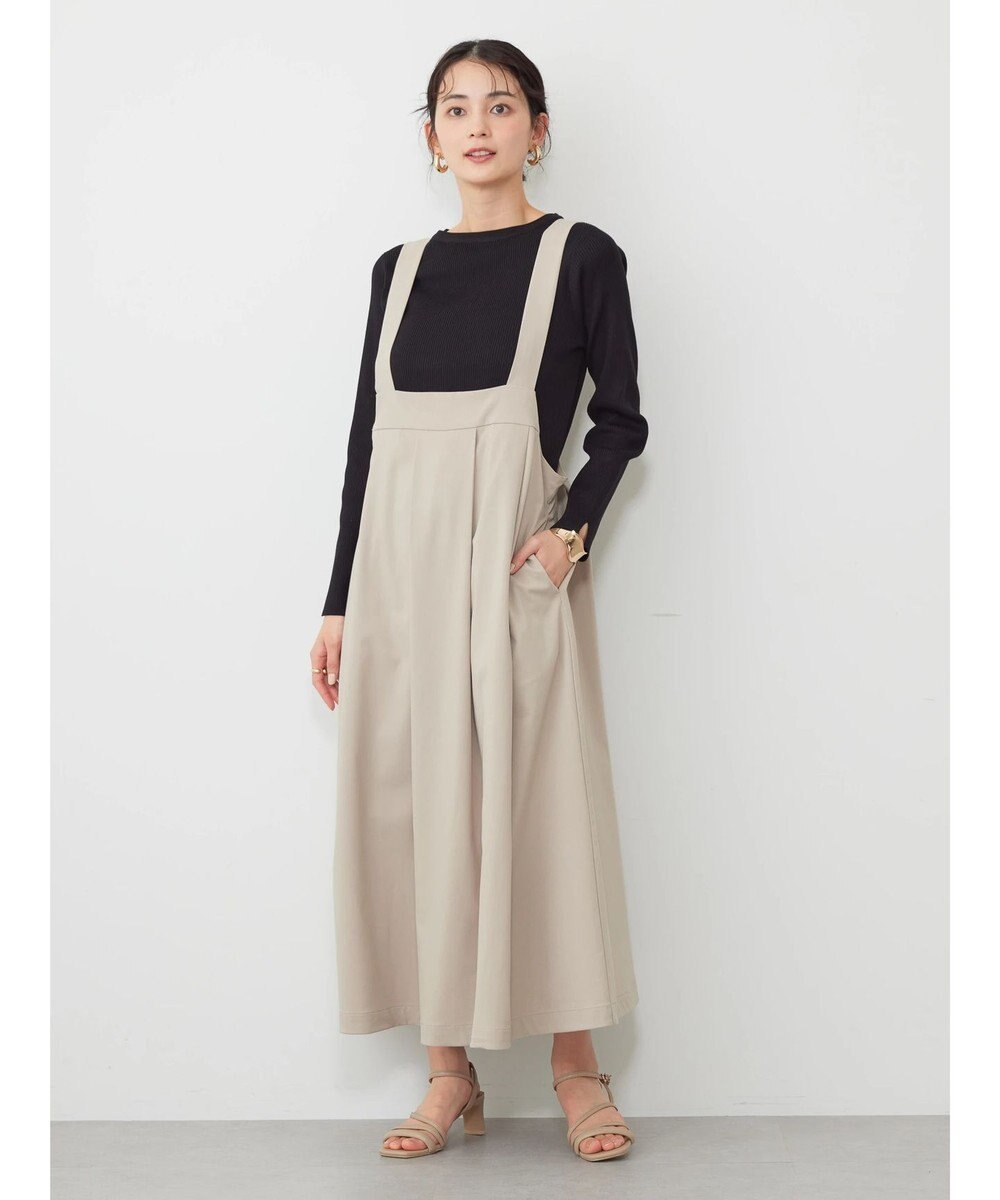 AMERICAN HOLIC 丈違いフロントタックジャンバースカート 