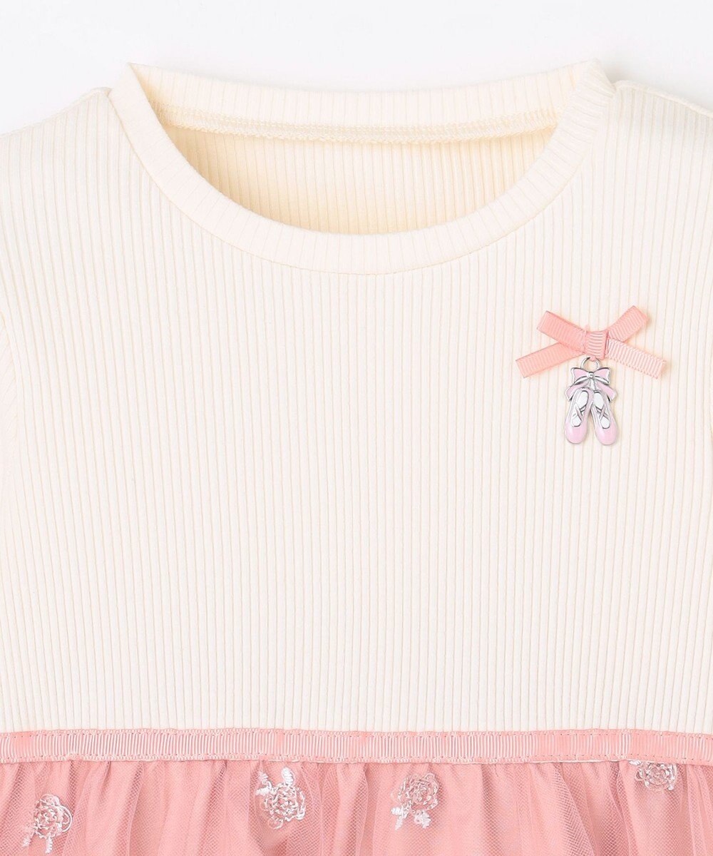 ANY KIDS バレエ刺繍チュールワンピース 