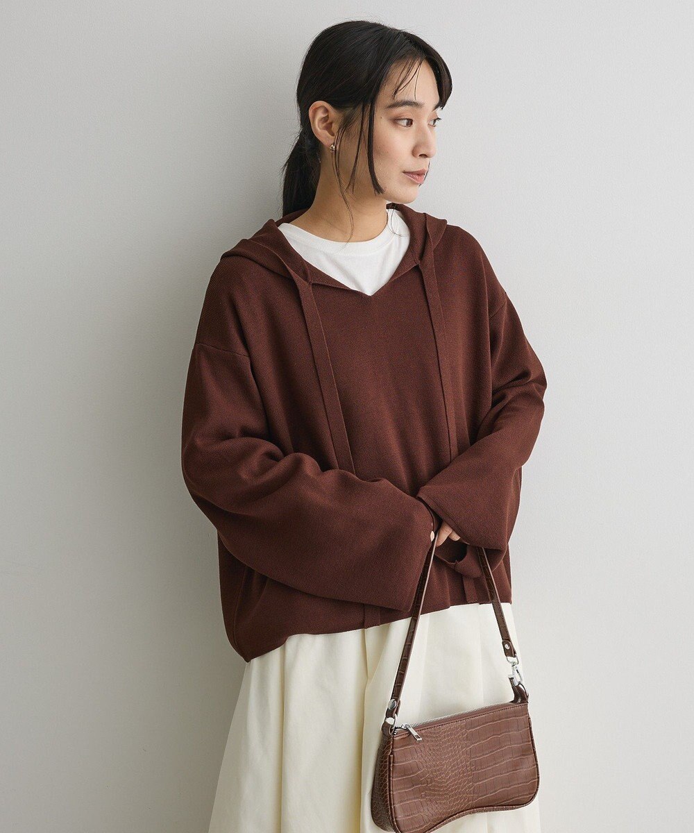 CRAFT STANDARD BOUTIQUE ハーフミラノニットフーディー＜ハンドウォッシャブル＞ 