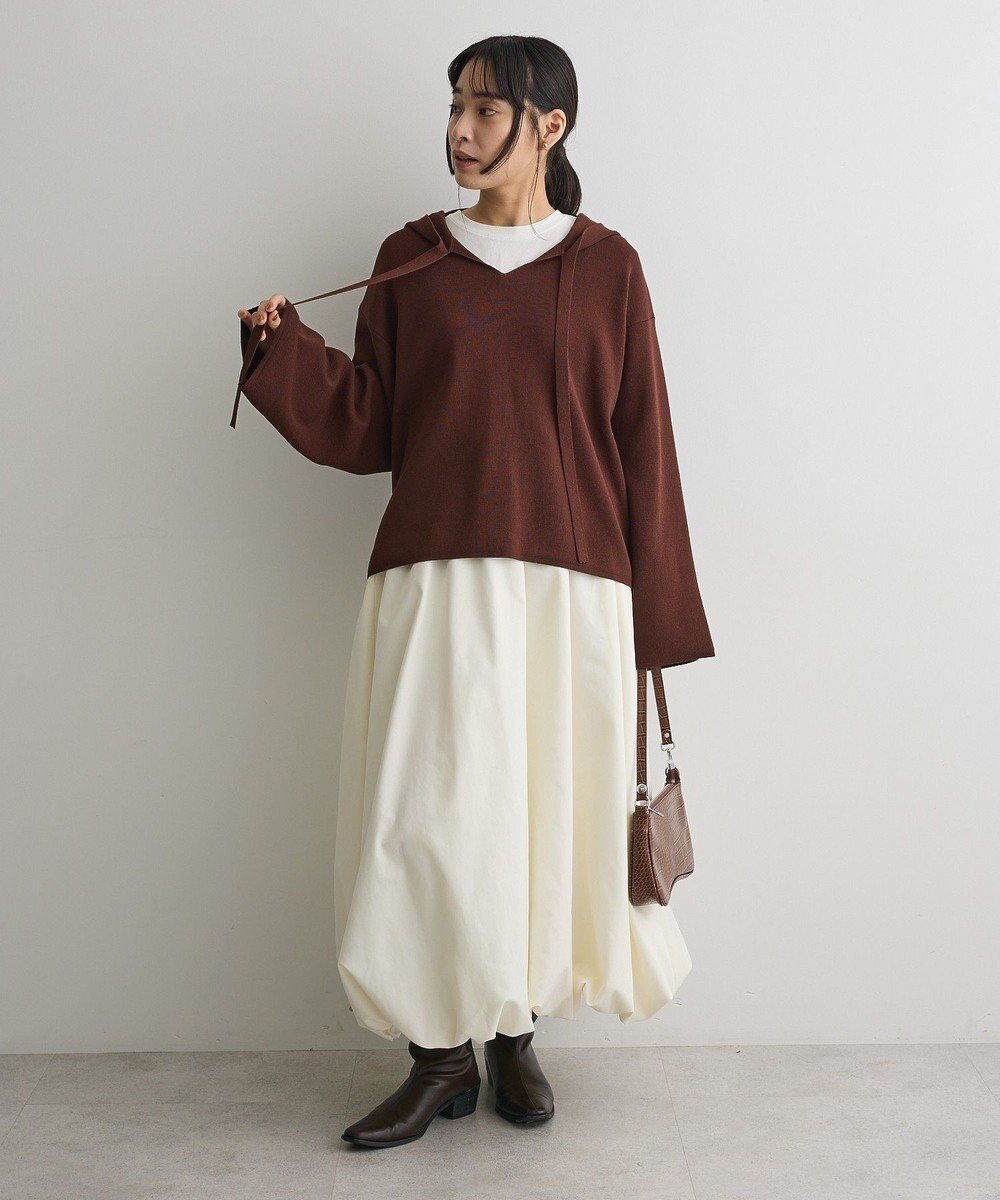 CRAFT STANDARD BOUTIQUE ハーフミラノニットフーディー＜ハンドウォッシャブル＞ 