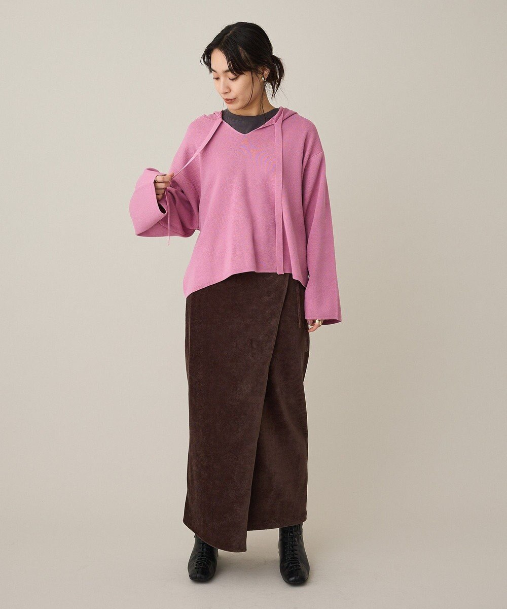 CRAFT STANDARD BOUTIQUE ハーフミラノニットフーディー＜ハンドウォッシャブル＞ 