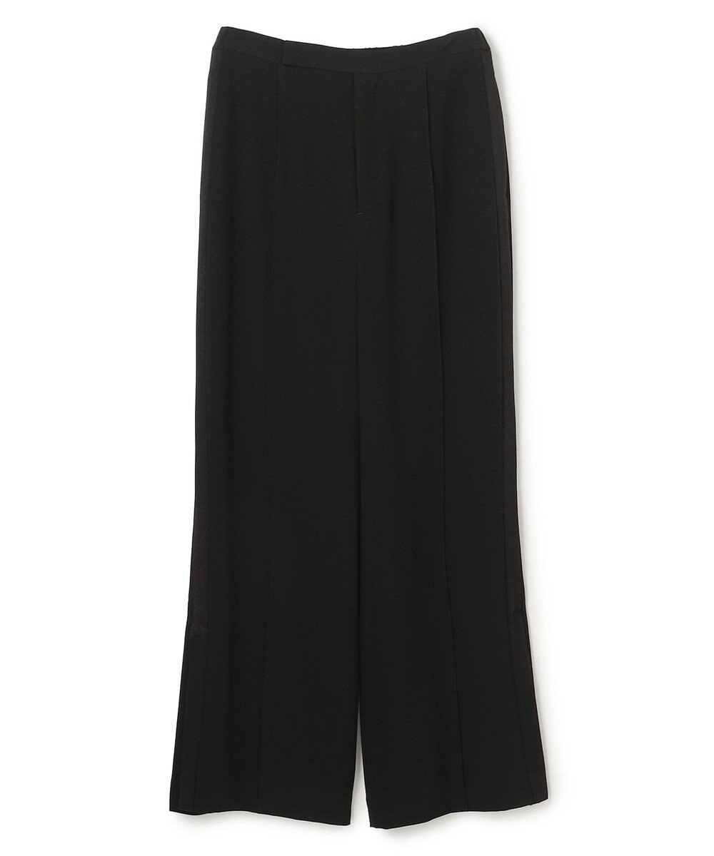 uncrave バックサテンジョーゼット フレアパンツ 