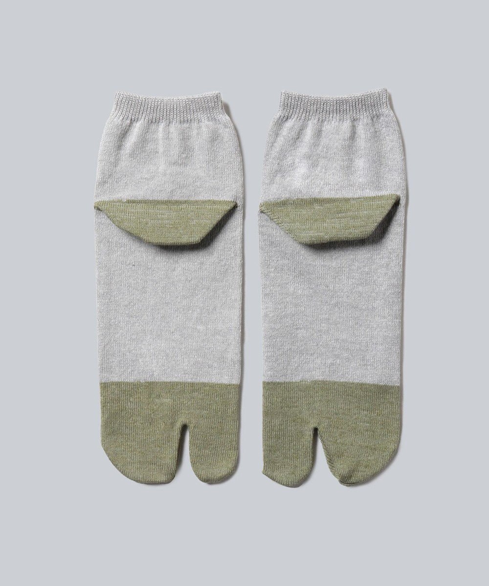 WHITE MAILS 【UNISEX】PAPER COLOR BLOCK TABI ANKLE ソックス 