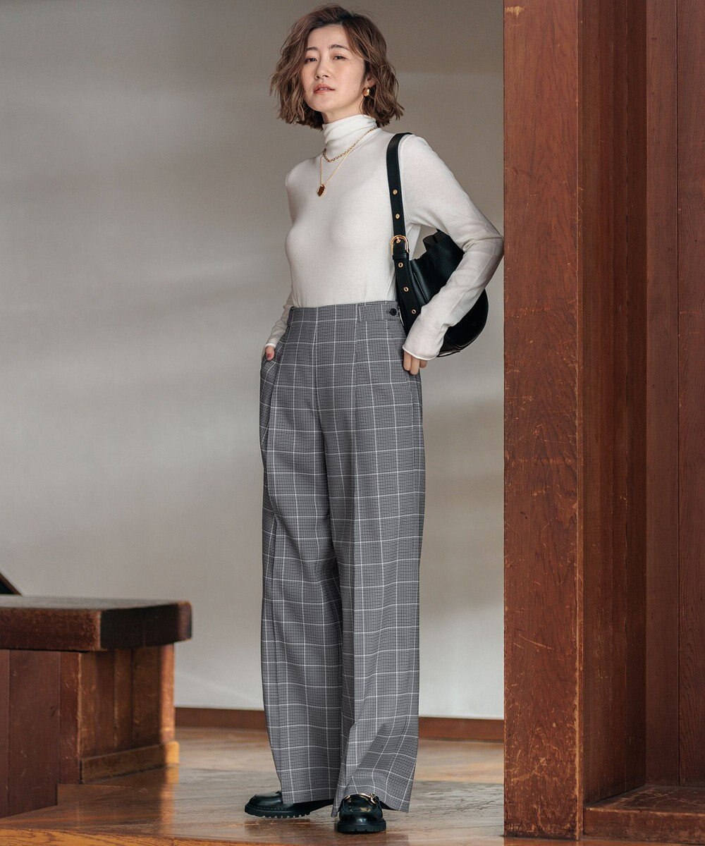 23区 L 【Oggi1月号/CLASSY.11月号掲載】スムージーコットン タートルネック ニット 