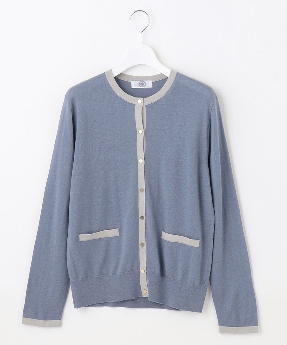 J.PRESS LADIES 【洗える】トリムツイン ニット 