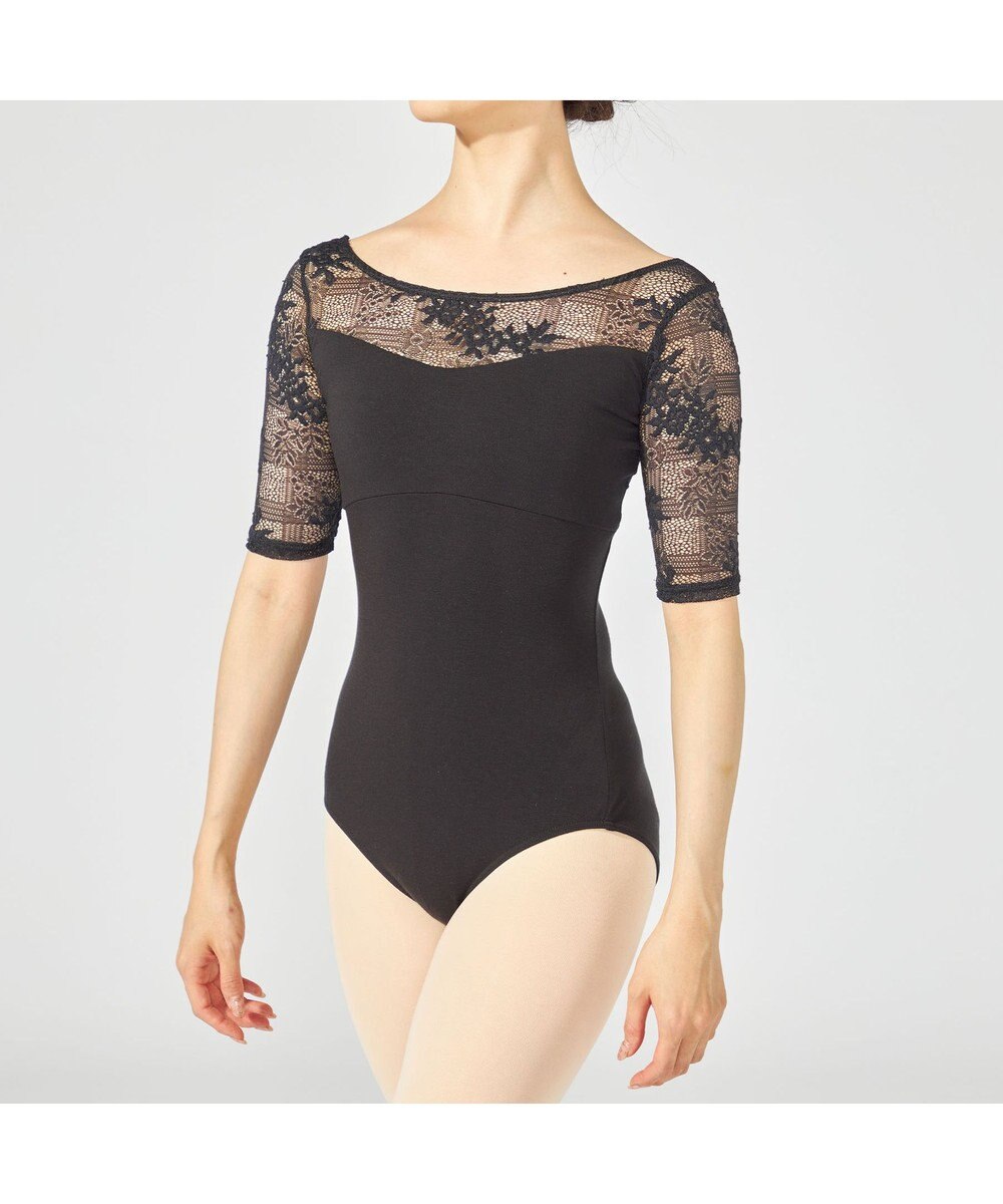 Chacott ハーフスリーブレオタード 