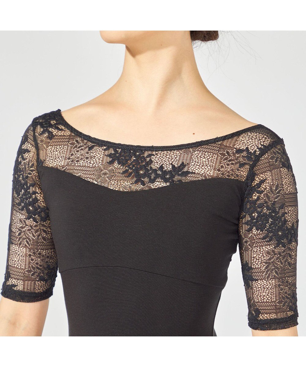 Chacott ハーフスリーブレオタード 