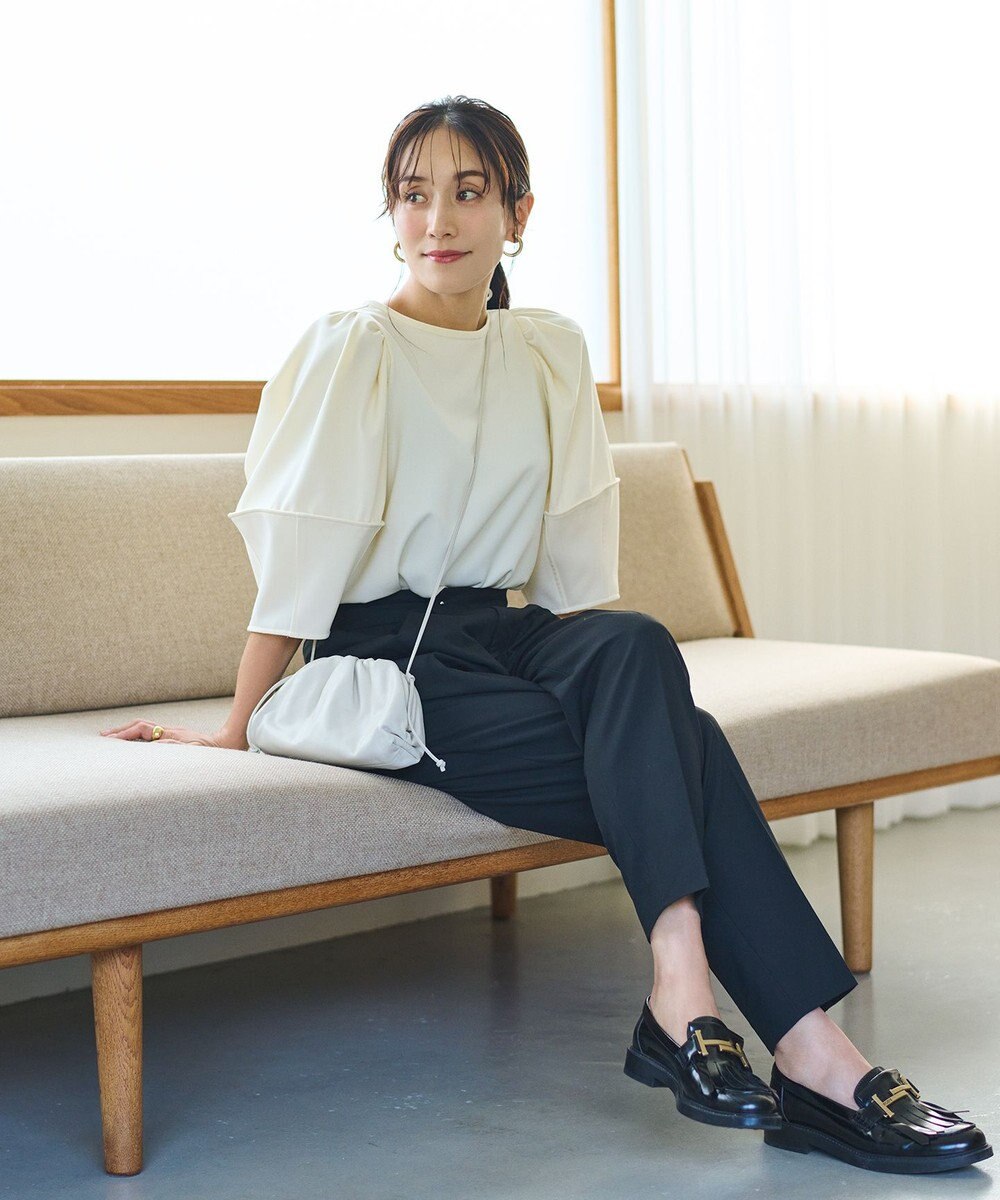 #Newans 【セレモニーにも】ランタンスリーブブラウス 