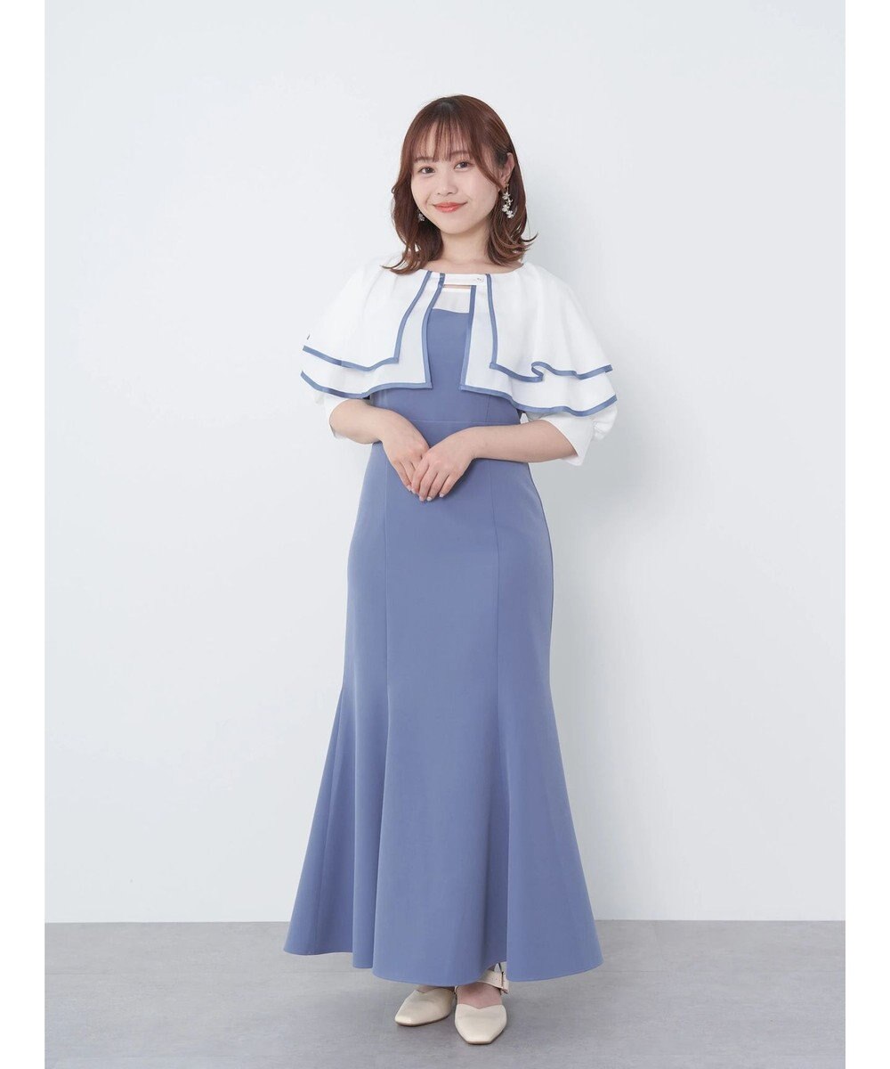 earth music&ecology パイピング衿付きドッキングワンピース 