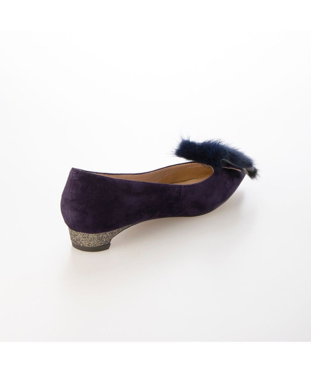 MODE ET JACOMO <MODE ET JACOMO>コンビファー付きフラットパンプス 