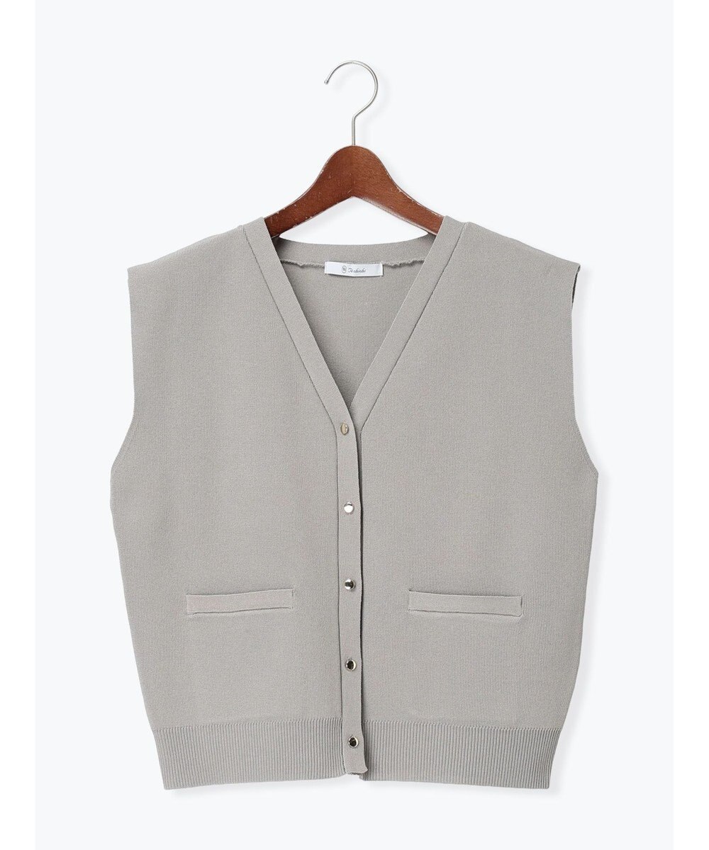 Te chichi 総針ポケット付きVネックベスト《2026 spring catalog item》 