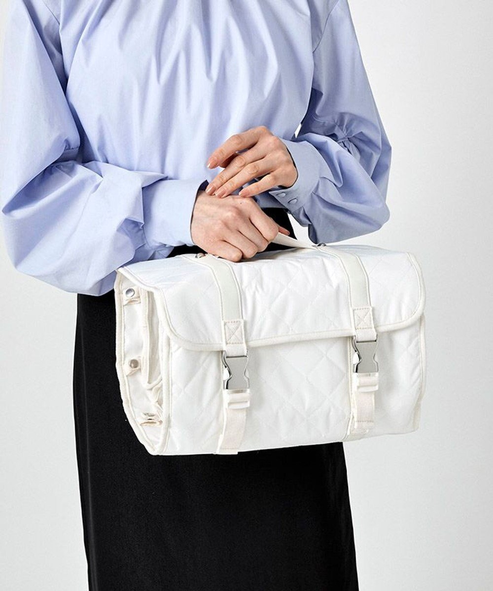 LeSportsac BEAUTY ROLL POUCH/ピュアホワイトキルト 