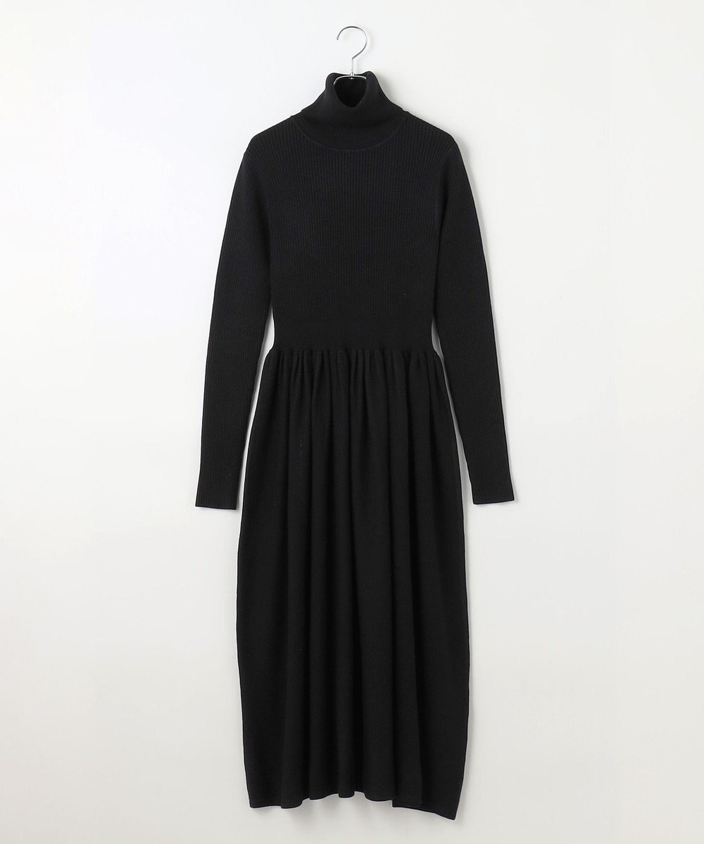 #Newans 【カシミヤ混】フィット＆フレアニットワンピース 