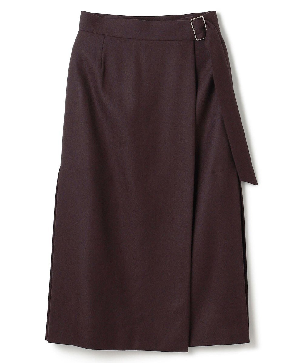 BEIGE， TERNES / ウールナローラップスカート 