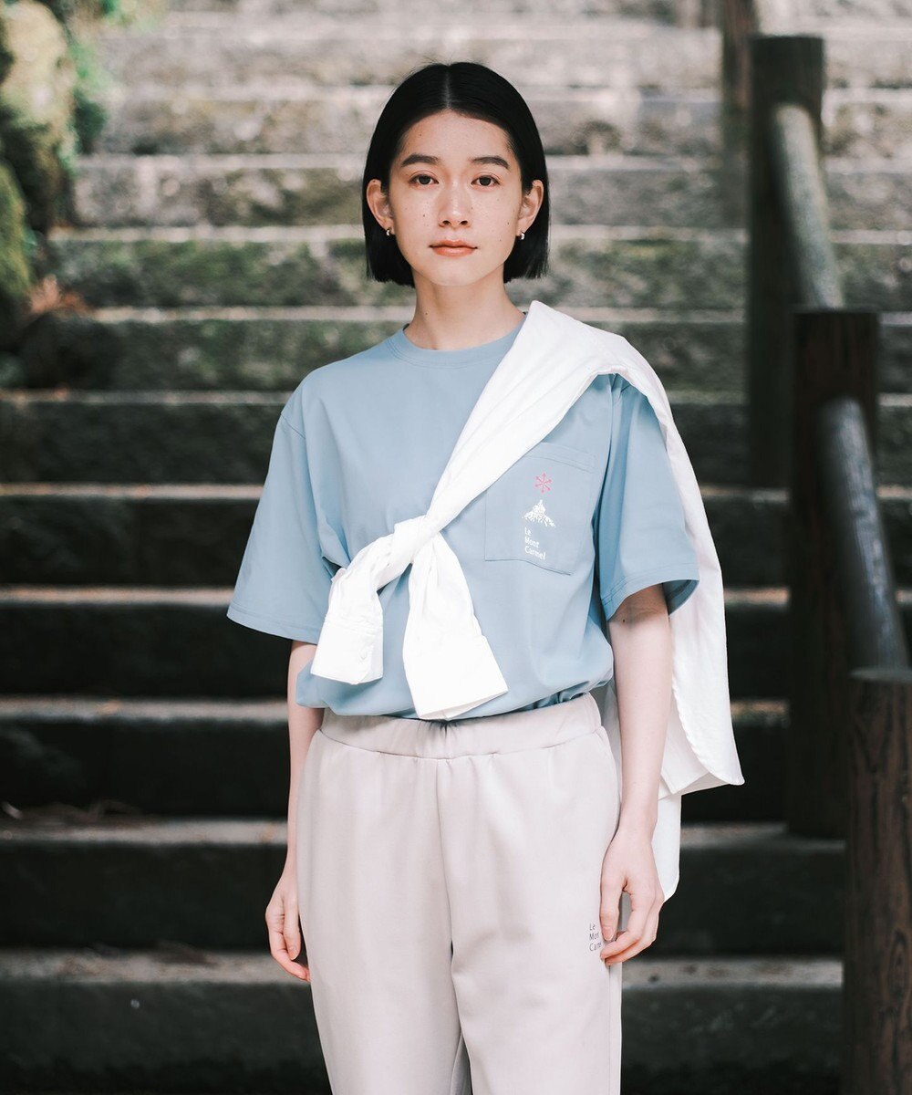 SHARE PARK LADIES 【UVカット・吸水速乾・ストレッチ・軽量 】ロゴポケットTシャツ（S・Mサイズ） 