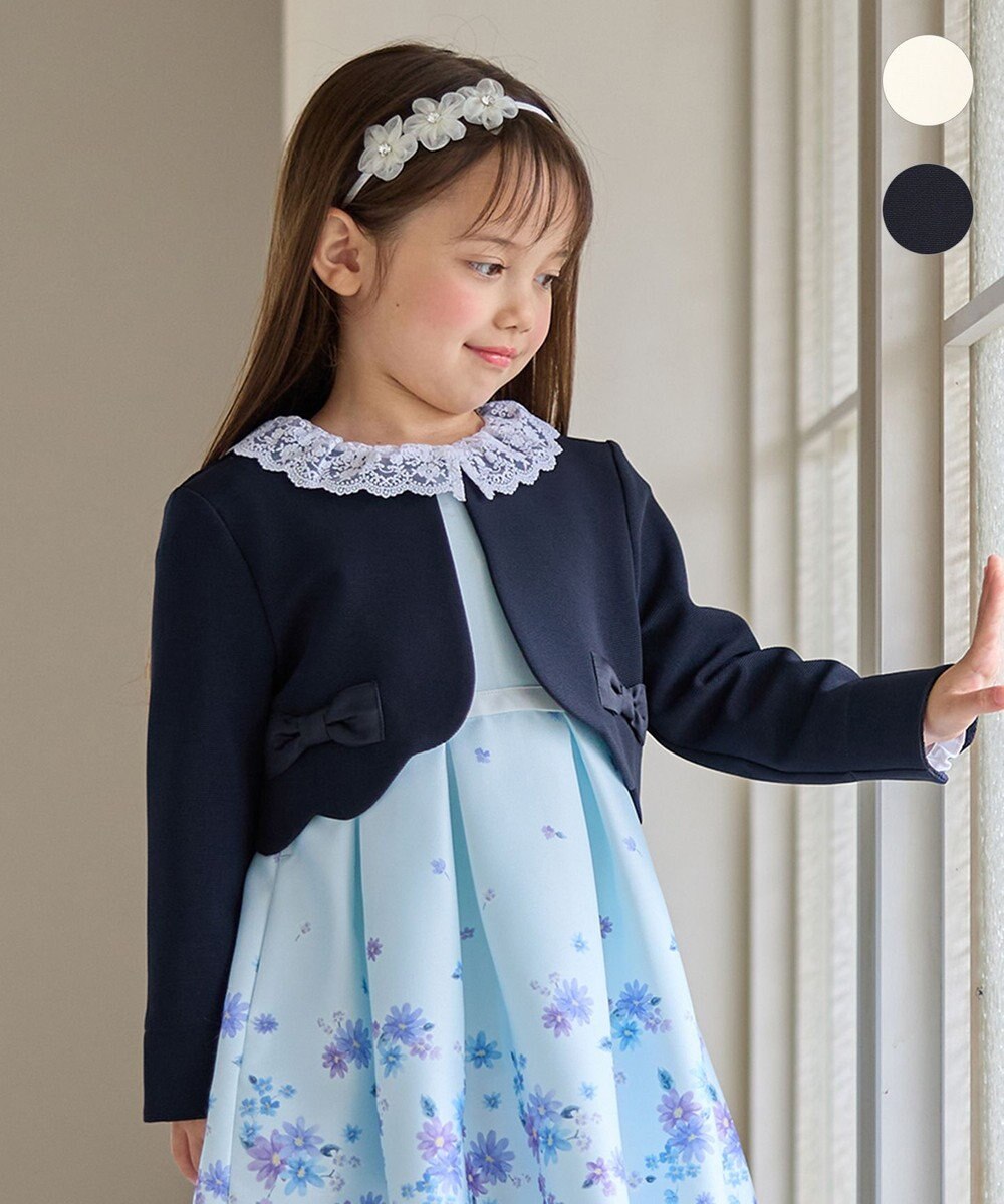 ANY KIDS リボン ボレロジャケット 