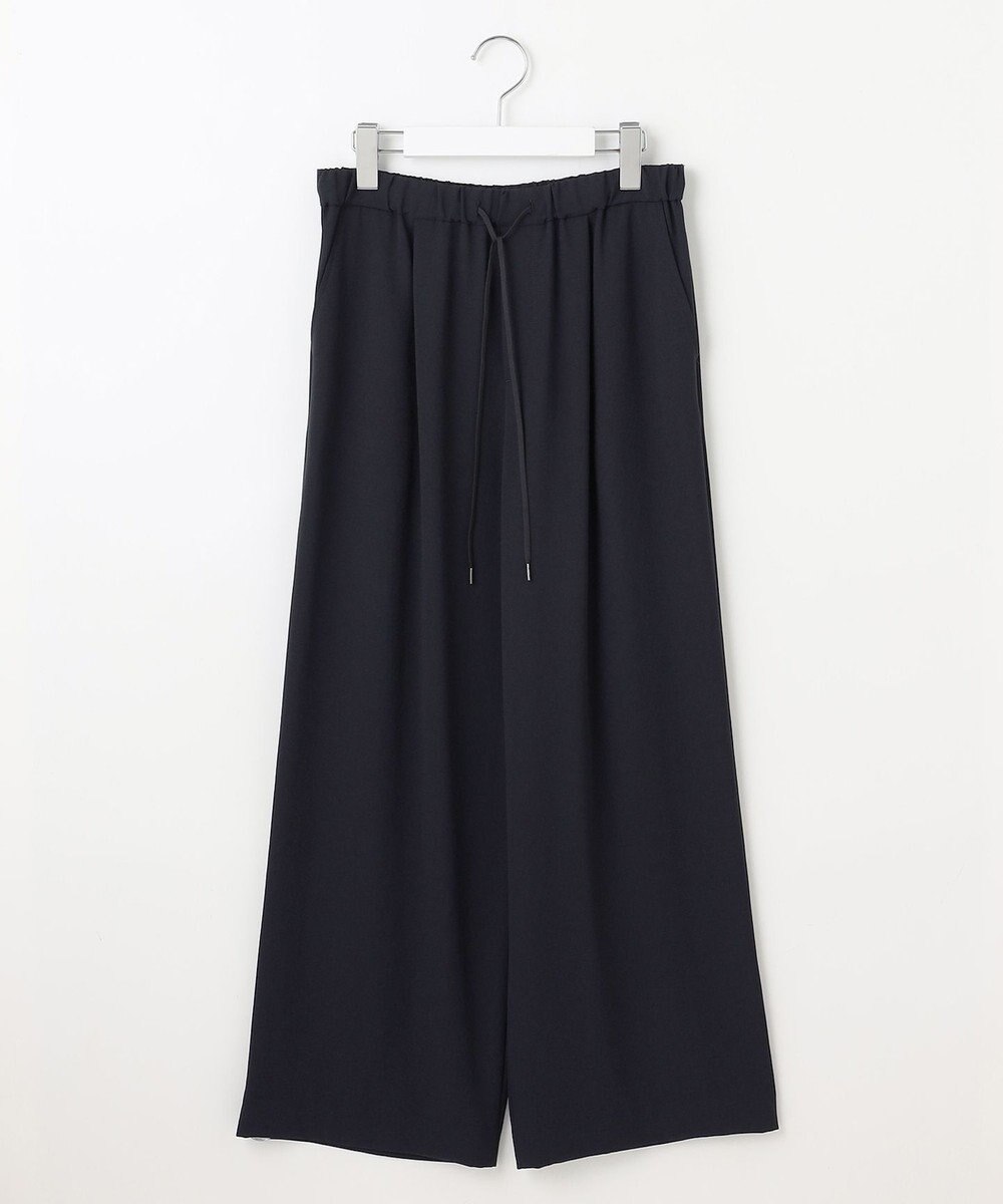 J.PRESS LADIES 【洗える・接触冷感・吸水速乾】Lightジョーゼット ワイド パンツ 