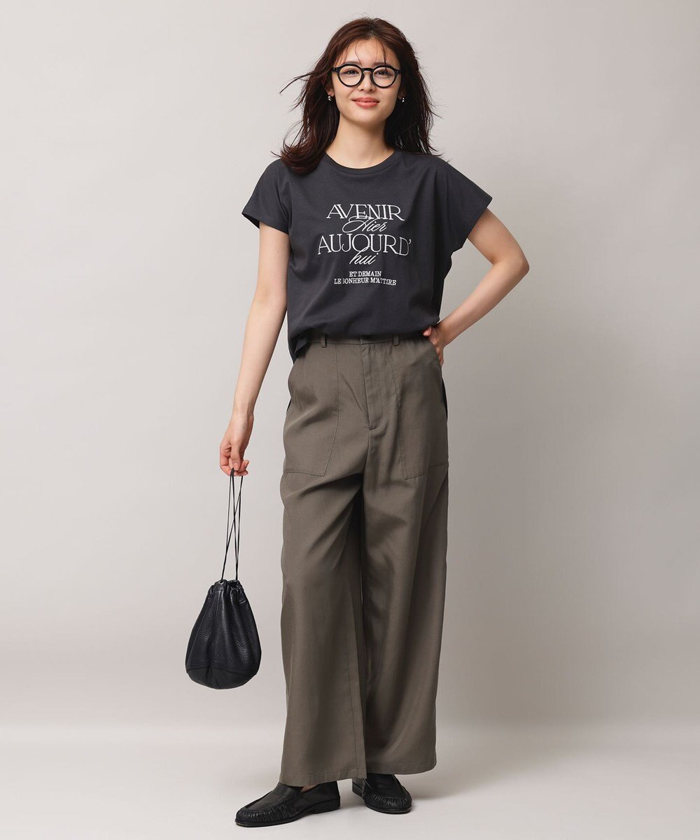 UNFILO 【新色追加】BEAUTY FORM-T cotton ロゴ フレンチスリーブ Tシャツ 