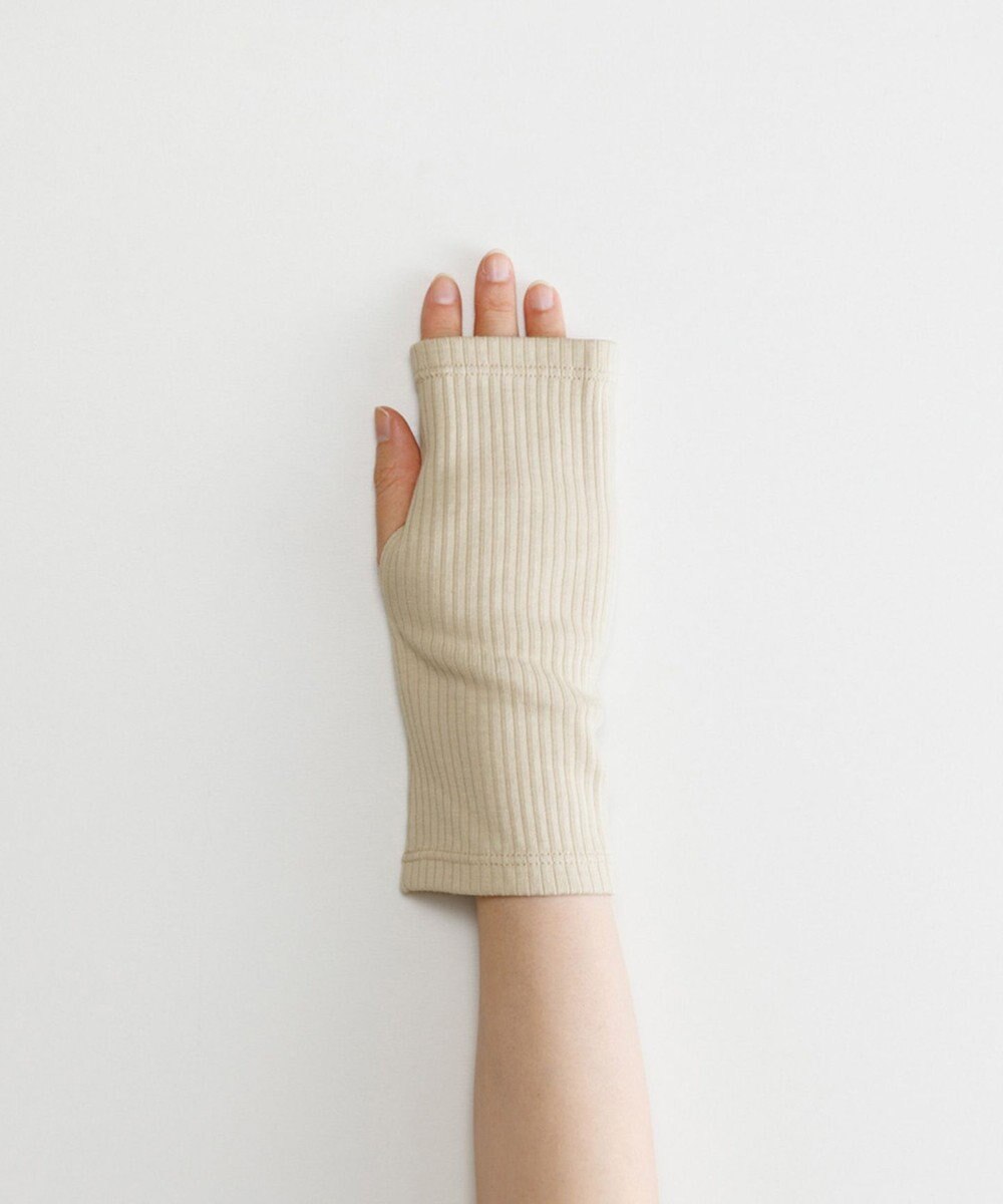 ORuKuBET organic cotton rib wrist cover 【 UVカット・オーガニックコットン・日本製 】 