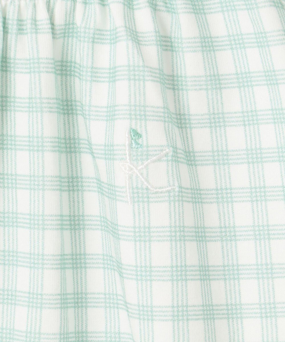 組曲 KIDS 【80-100㎝】シャーリングチェック トップス 