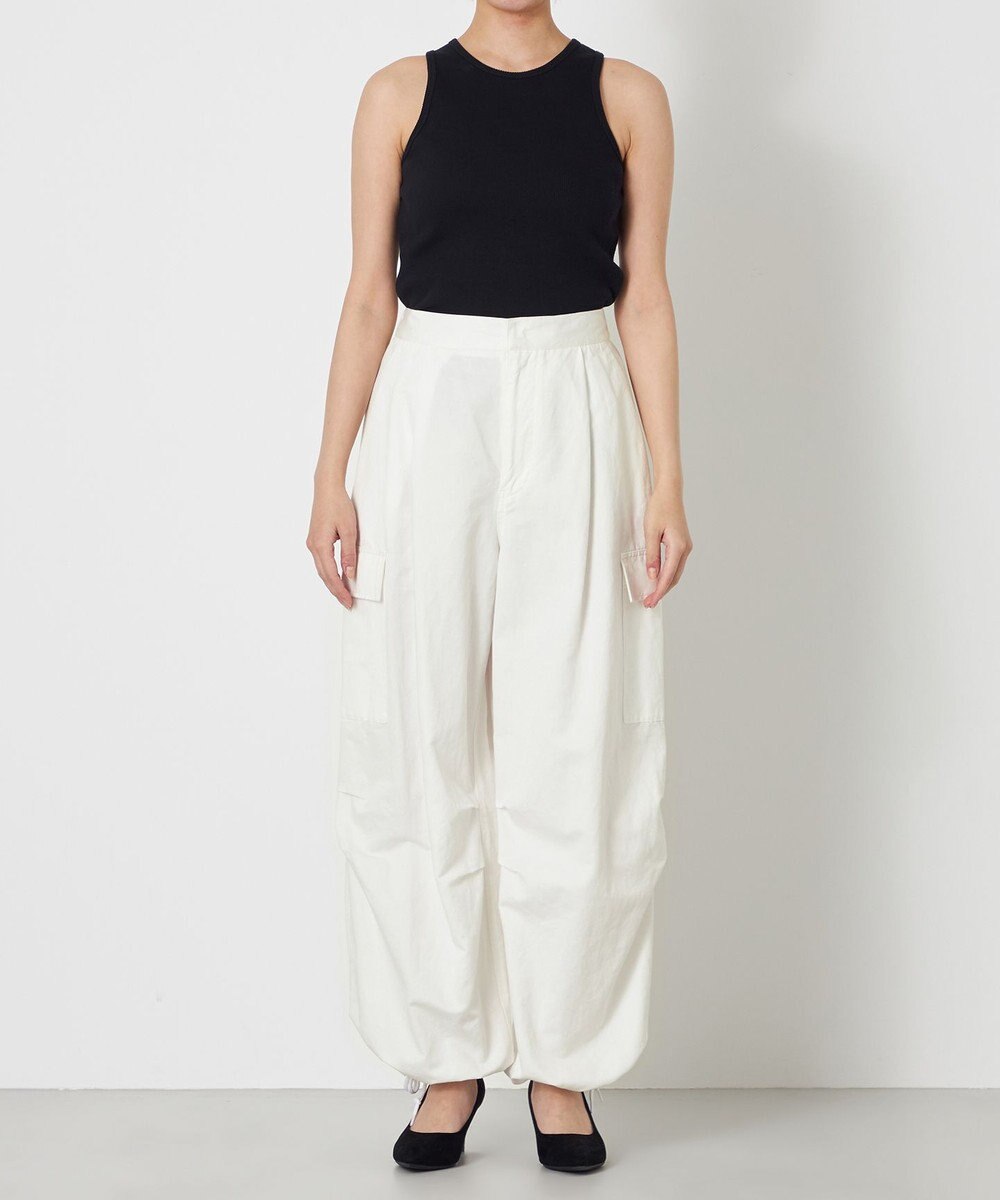 NAVE 【ReNave・セットアップ可/洗える】コットンリネンカルゼ  カーゴパンツ 
