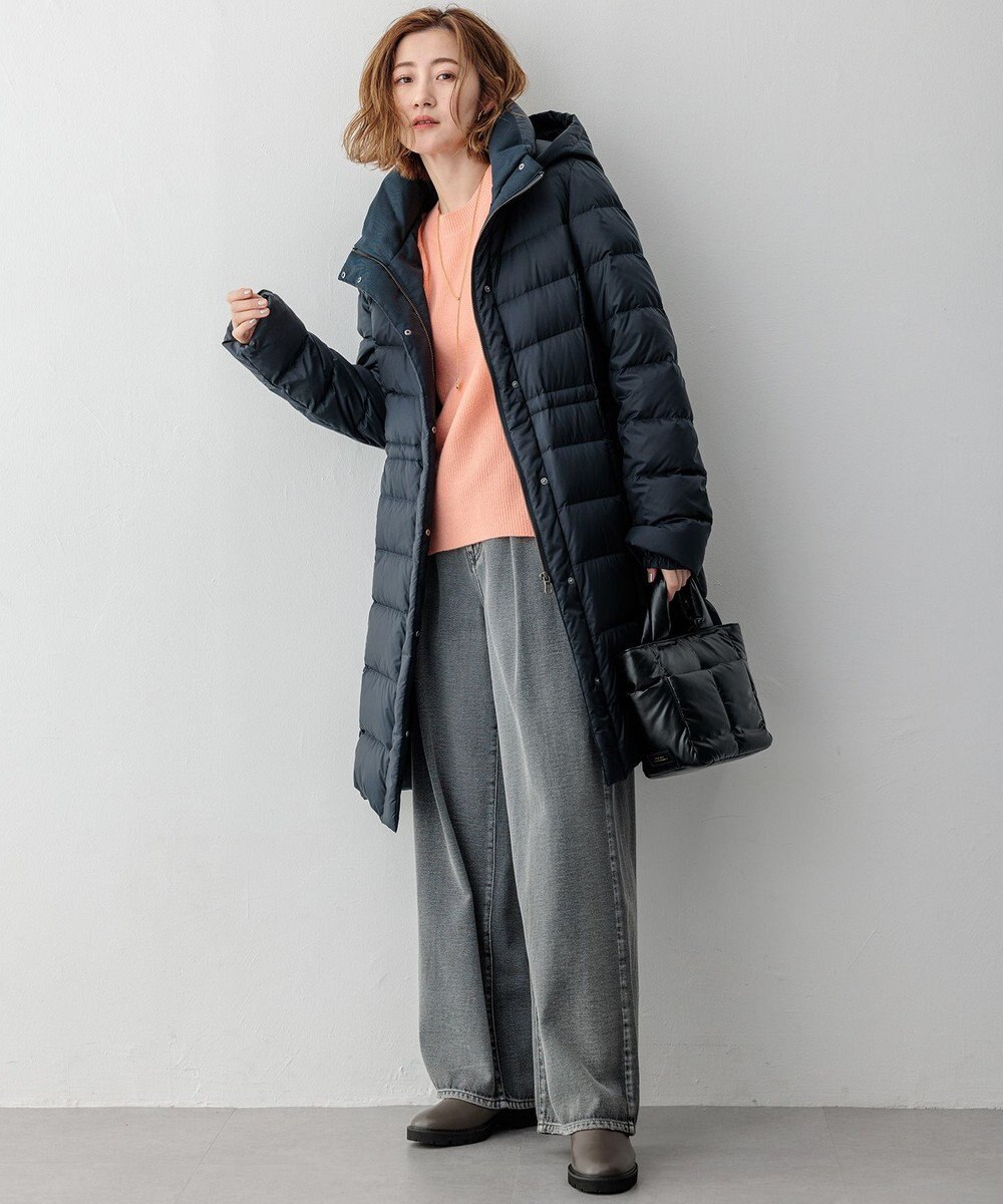 23区 L 【VERY掲載/新色追加】シレータフタ ロング ダウンコート 