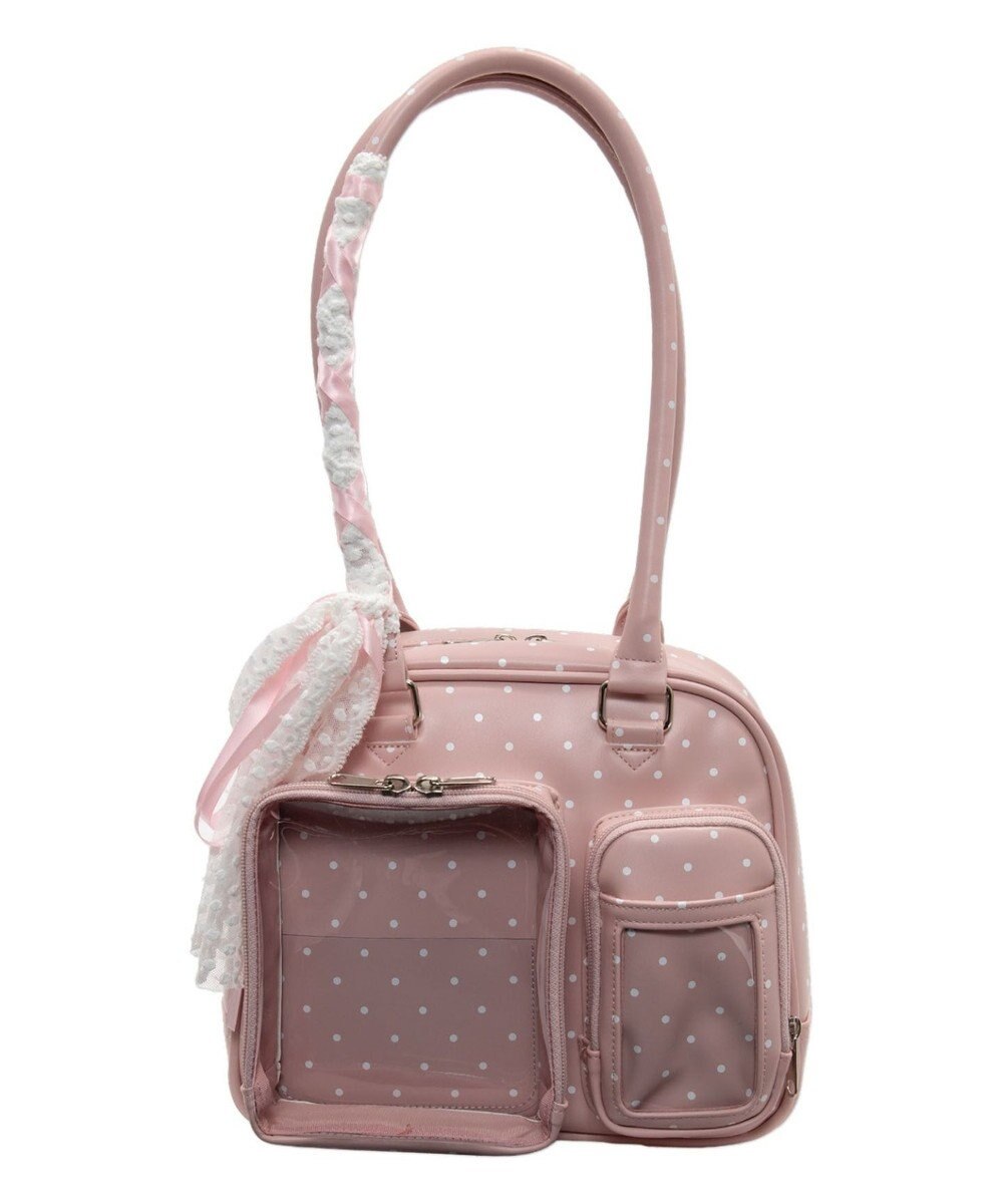 WEGO 【痛バ＆推し活グッズ】きらふわスイートドットぬい痛ボストンバッグ 