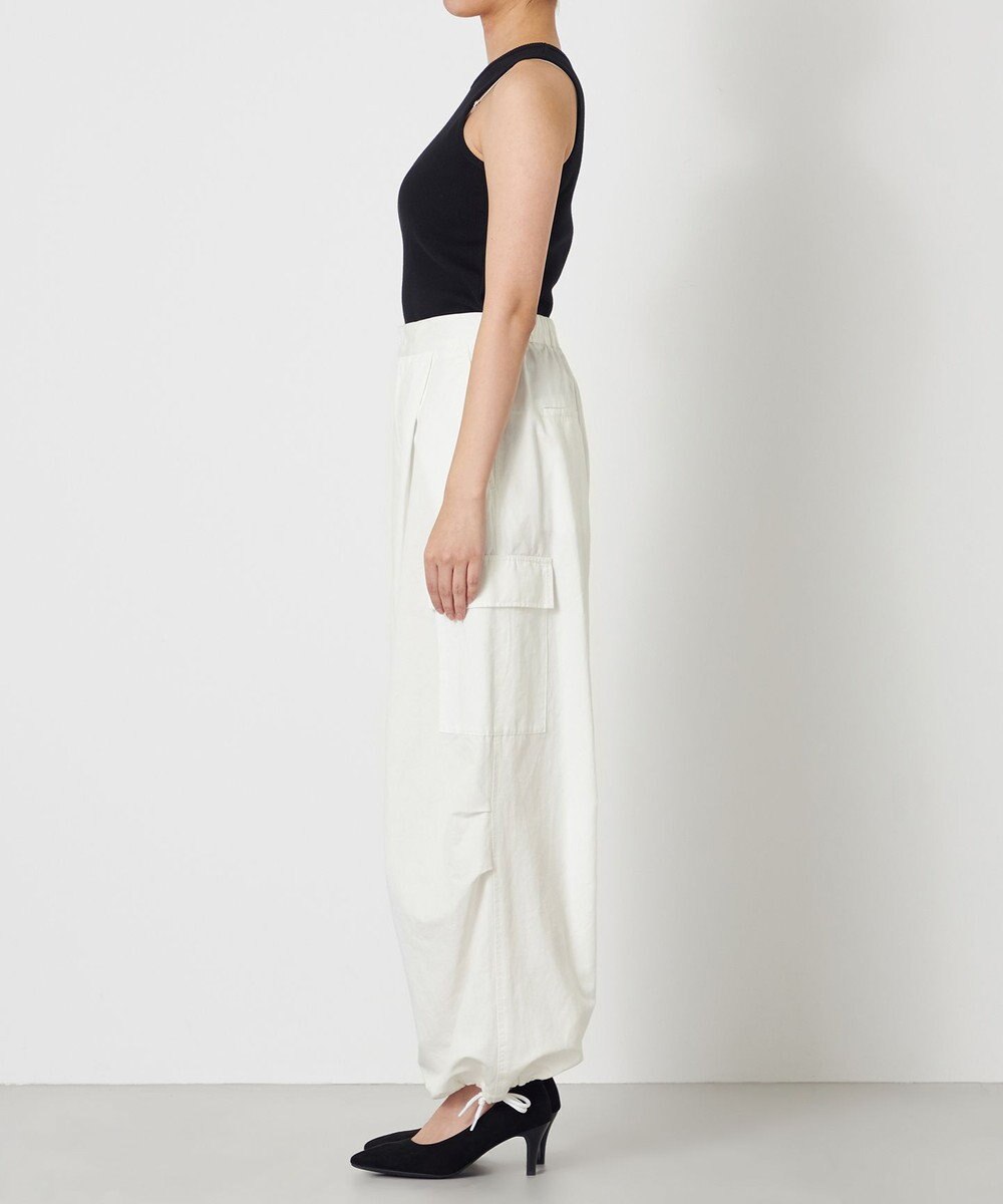 NAVE 【ReNave・セットアップ可/洗える】コットンリネンカルゼ  カーゴパンツ 