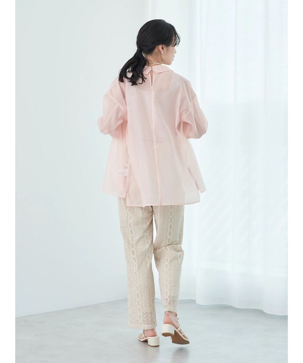 earth music&ecology オープンデザインシアーシャツ 