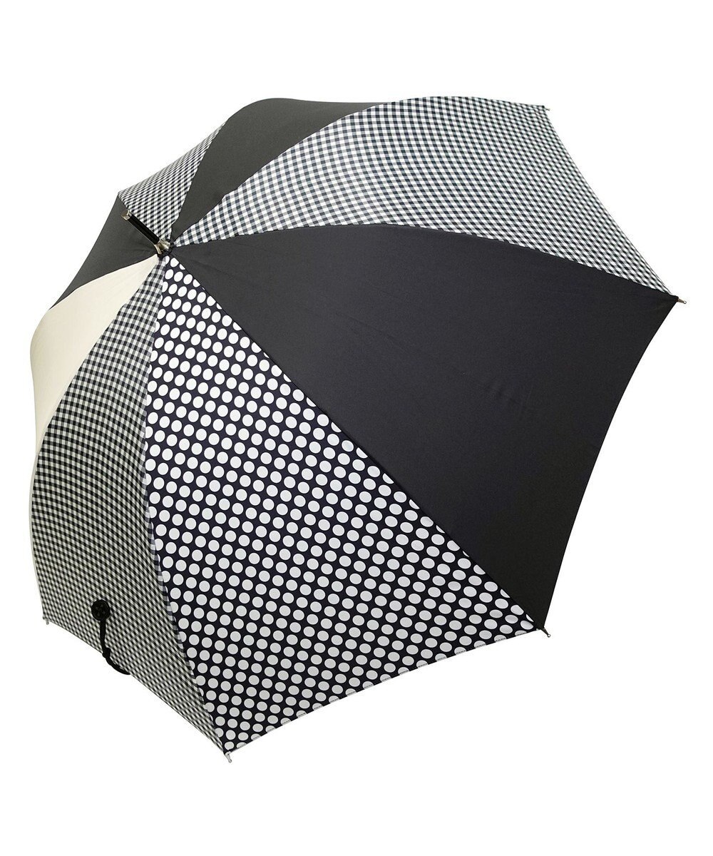 +RING レディース向け プラスリング 長傘60cm BLK/GNG T1290 