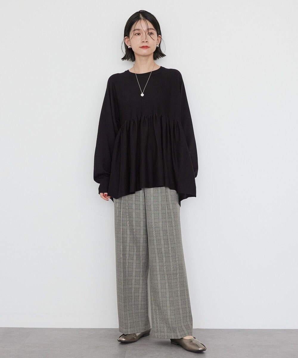 AMERICAN HOLIC ティアードギャザーニットプルオーバー 