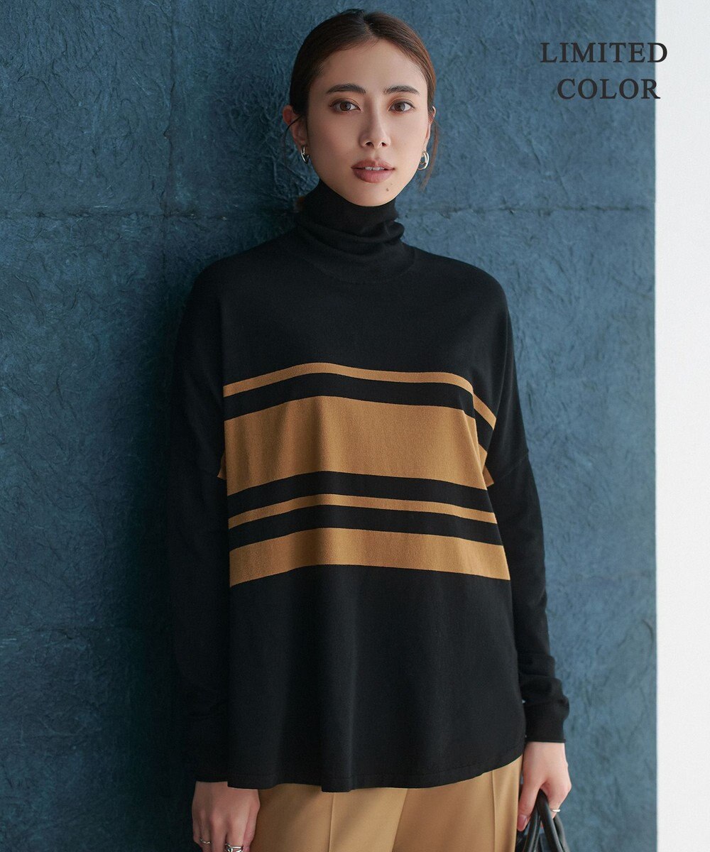 ICB L 【新色追加・WEB限定カラーあり】 ヴィスコースワイド タートルネックプルオーバー 