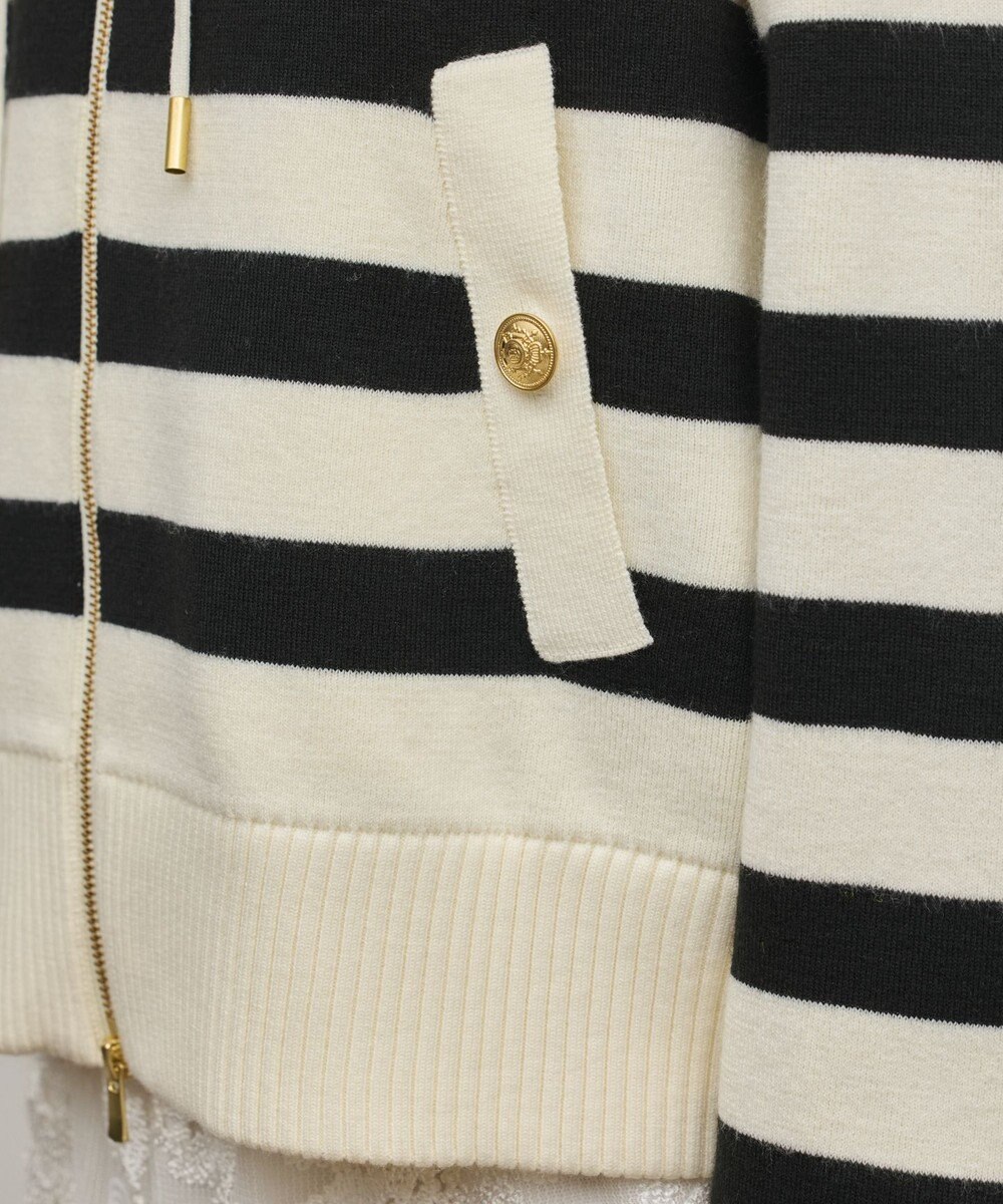 GRACE CONTINENTAL フォルムニットパーカー 