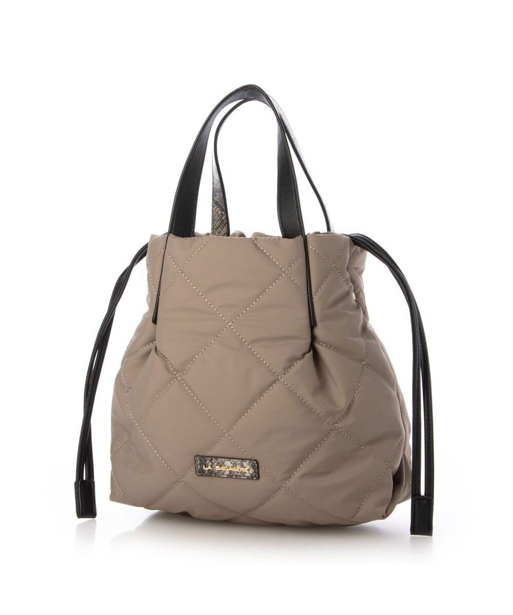 LA BAGAGERIE ドローストリング×キルト2WAYトート SSサイズ 