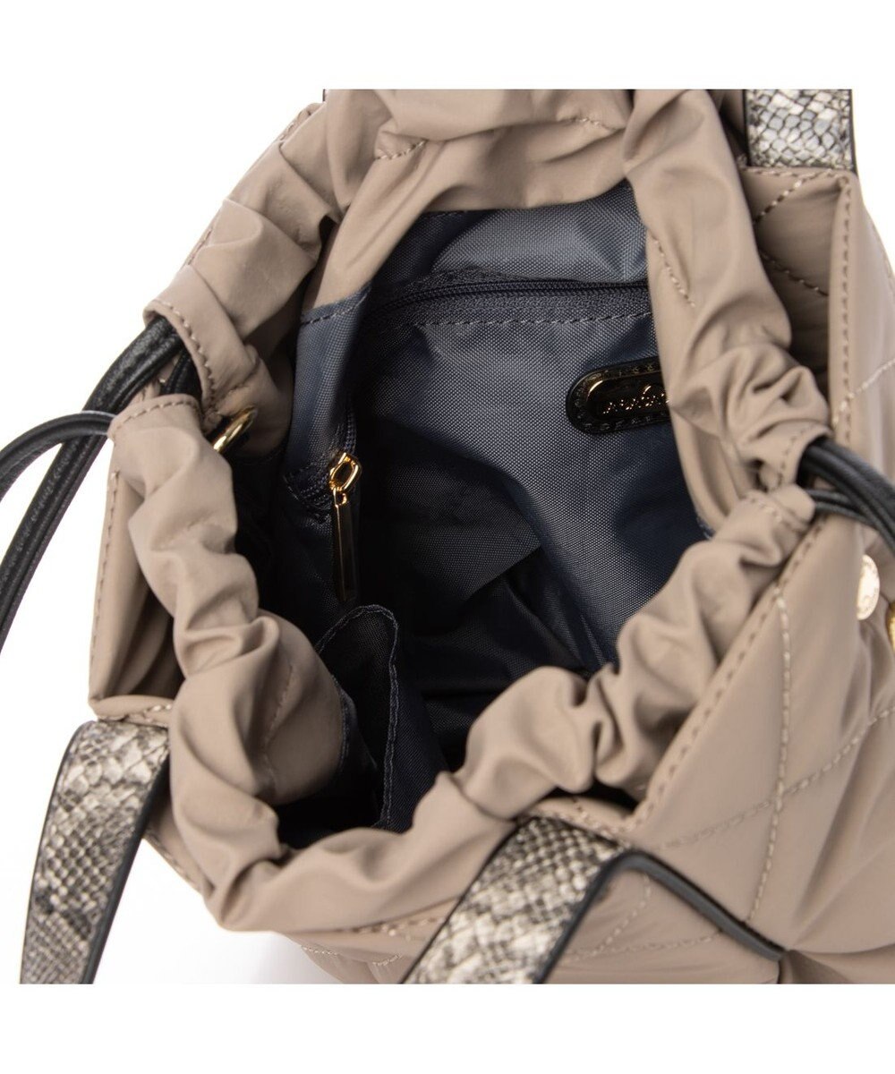 LA BAGAGERIE ドローストリング×キルト2WAYトート SSサイズ 