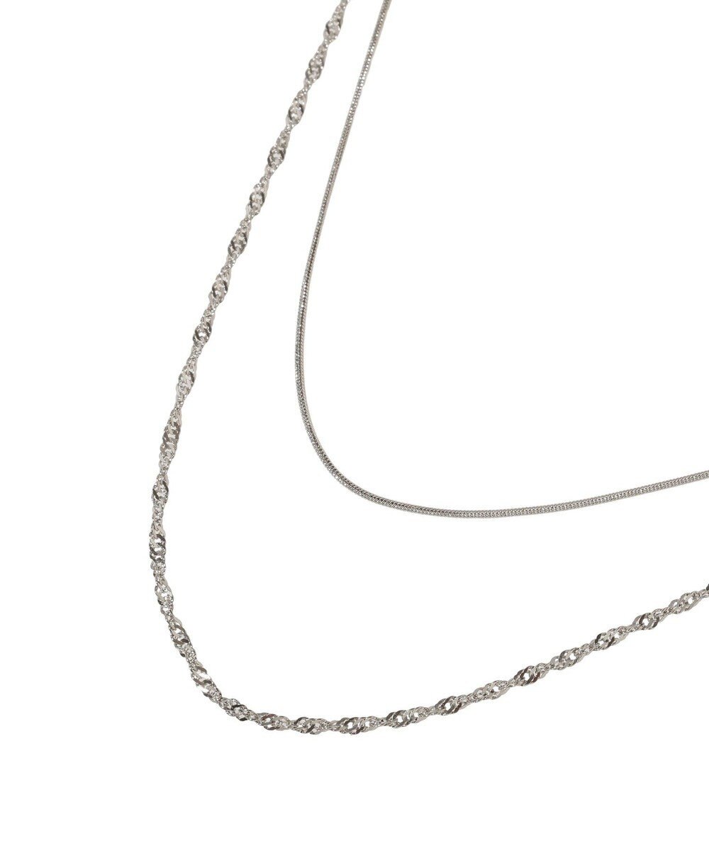 YECCA VECCA 【2本SET】ステンレス2連ネックレス 