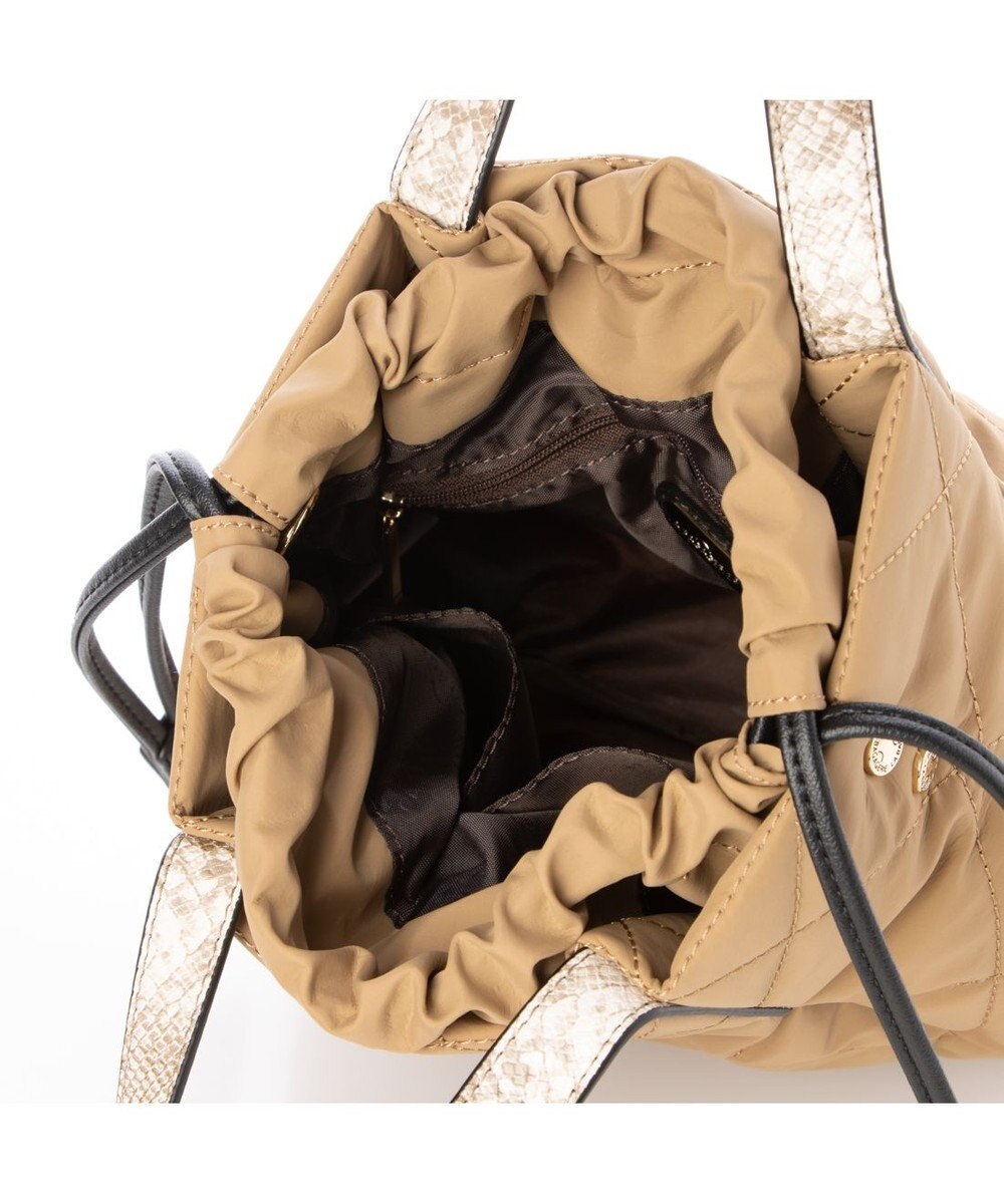 LA BAGAGERIE ドローストリング×キルト2WAYトート SSサイズ 