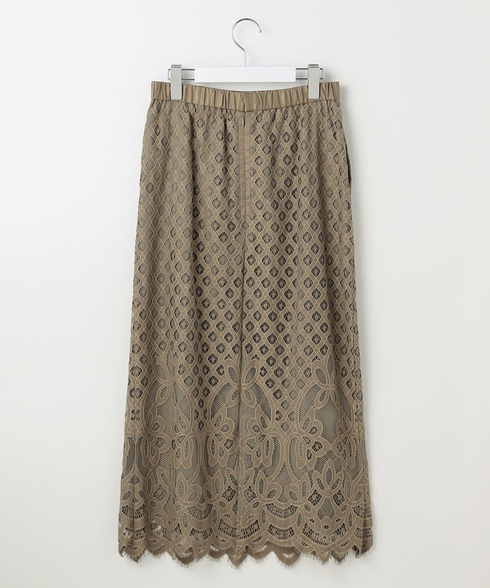 自由区 【SHIHOさん着用・こだわり素材・セットアップ対応】パネルレース スカート 