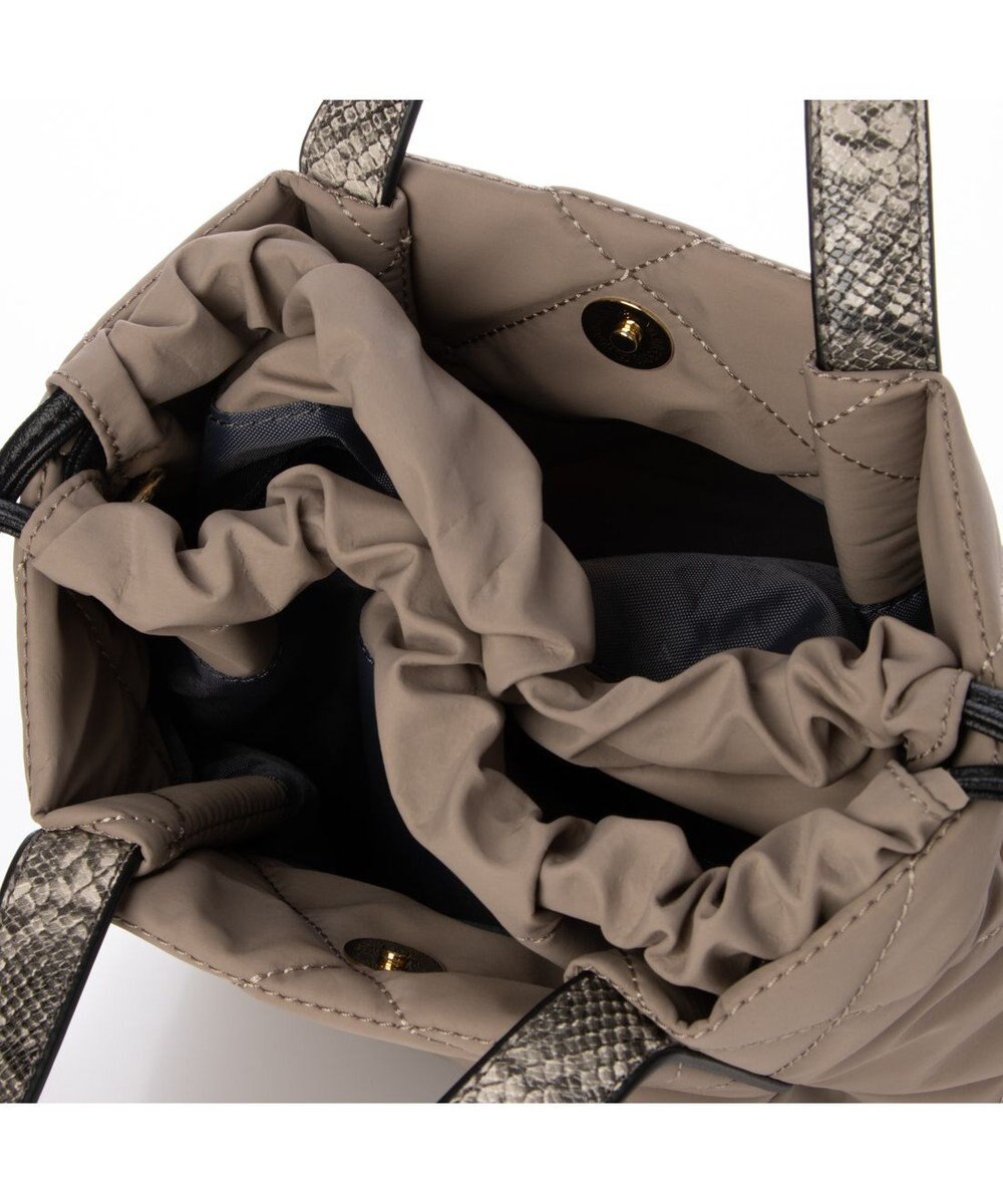 LA BAGAGERIE ドローストリング×キルト2WAYトート SSサイズ 