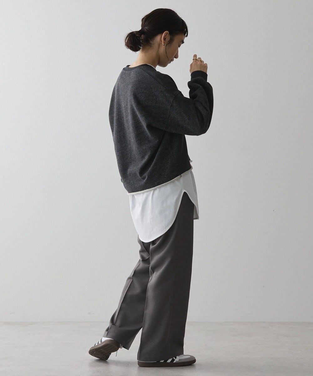 AMERICAN HOLIC ラメ裏毛ショートスウェット 