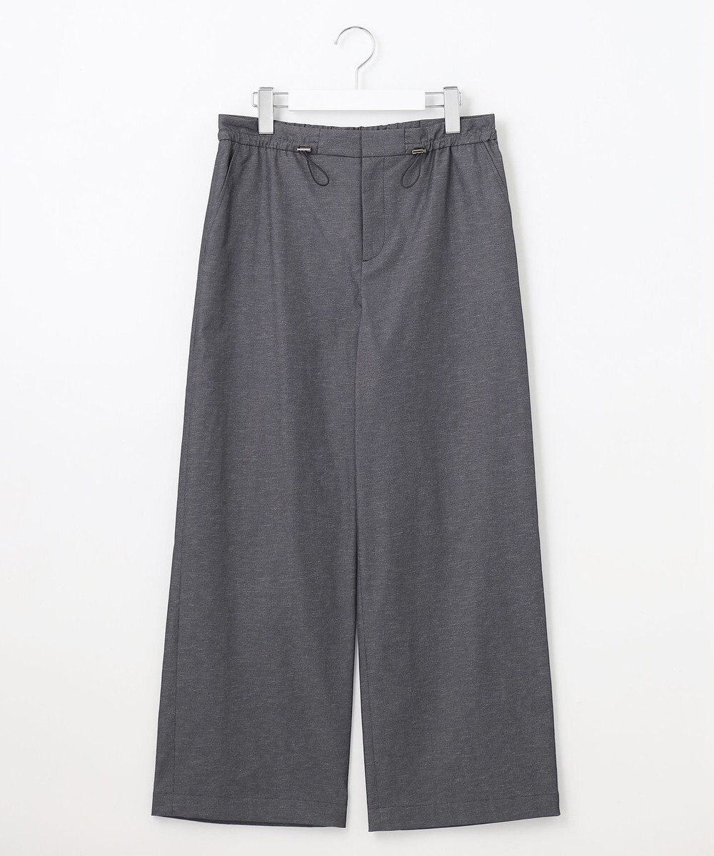 J.PRESS LADIES L 【洗える・吸水速乾・接触冷感】リネンツイル パンツ 