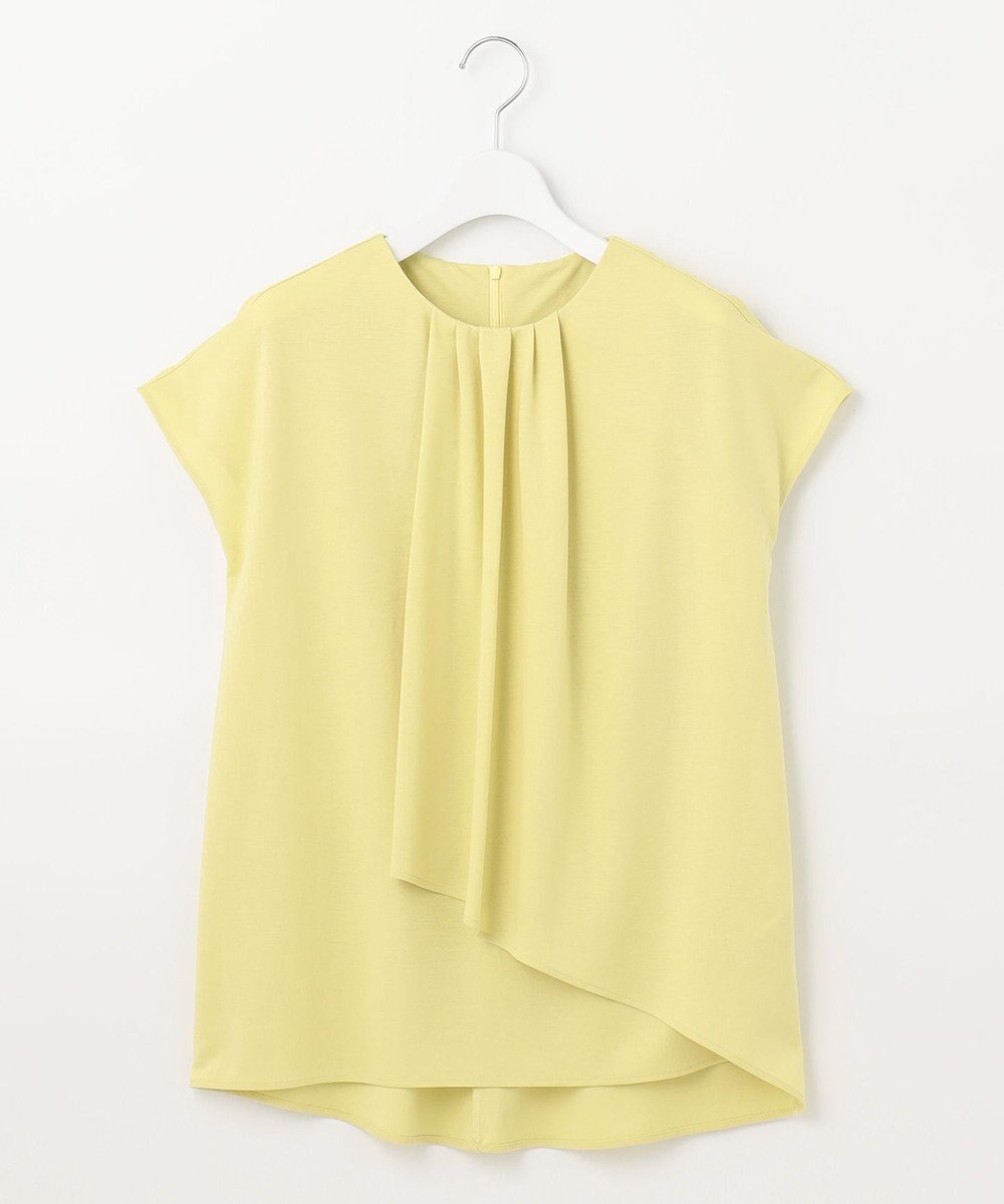 自由区 【洗える・XSサイズあり】ハイツイストポンチフロントタック カットソー 